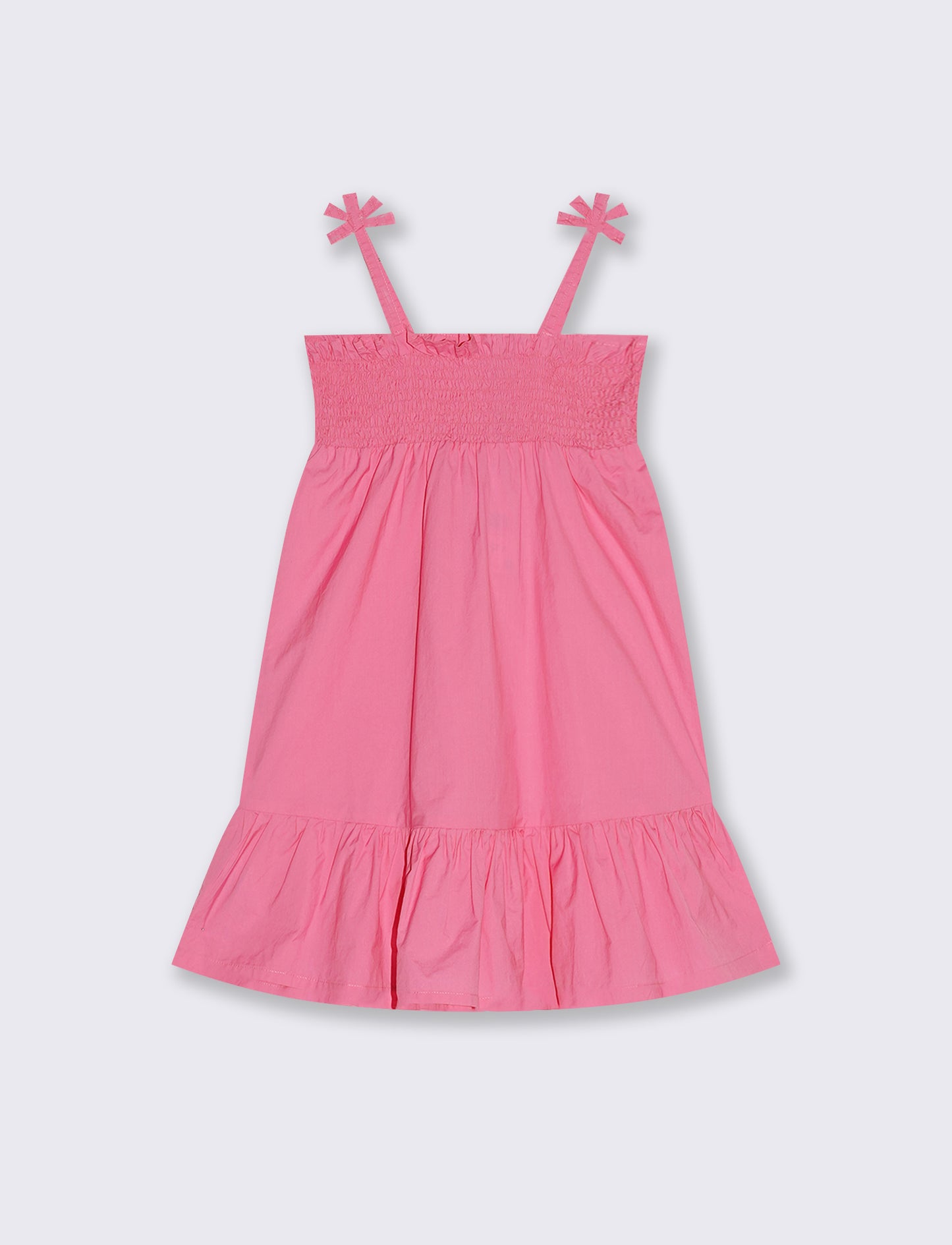 Abito con spalline e volant - Rosa big bubble