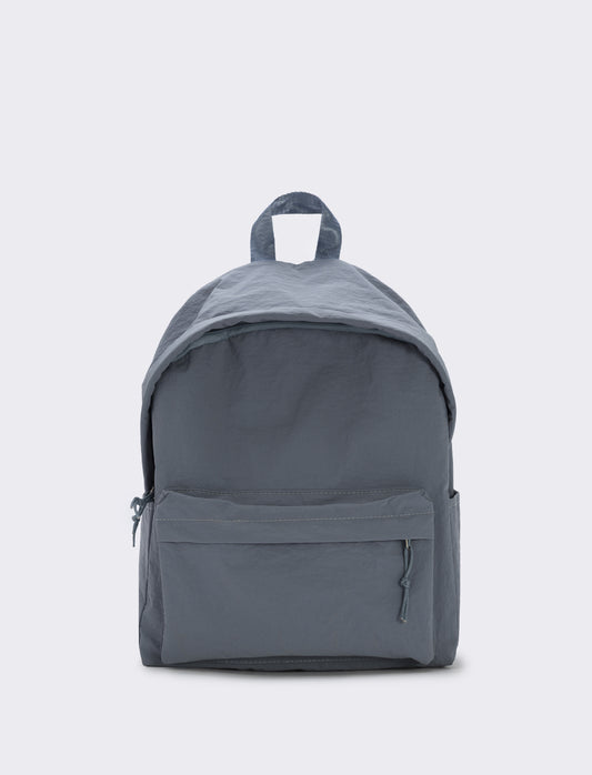 Zaino nylon con tasca avanti - Denim