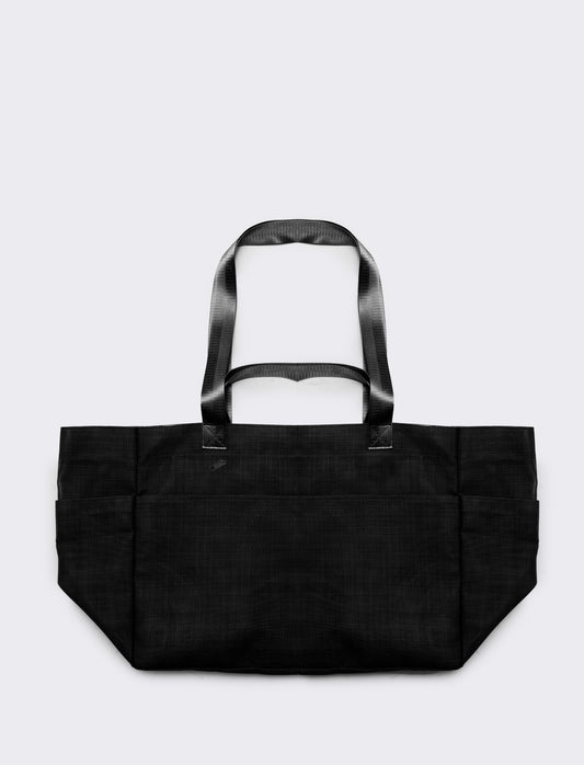 Large mesh shopper bag - Black