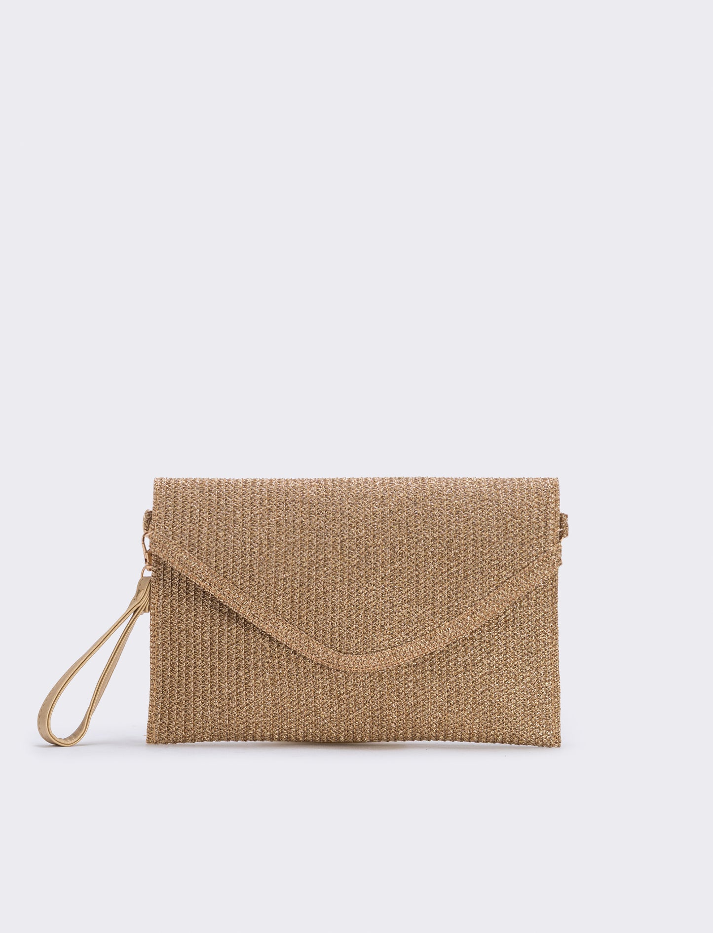 Borsa modello a lettera lurex donna - Oro