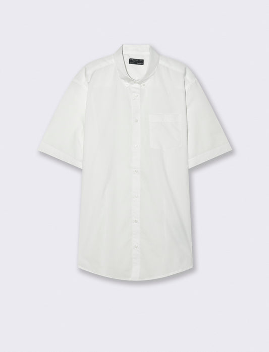 Camicia Regular Fit Easy Iron Botton Down - Bianco