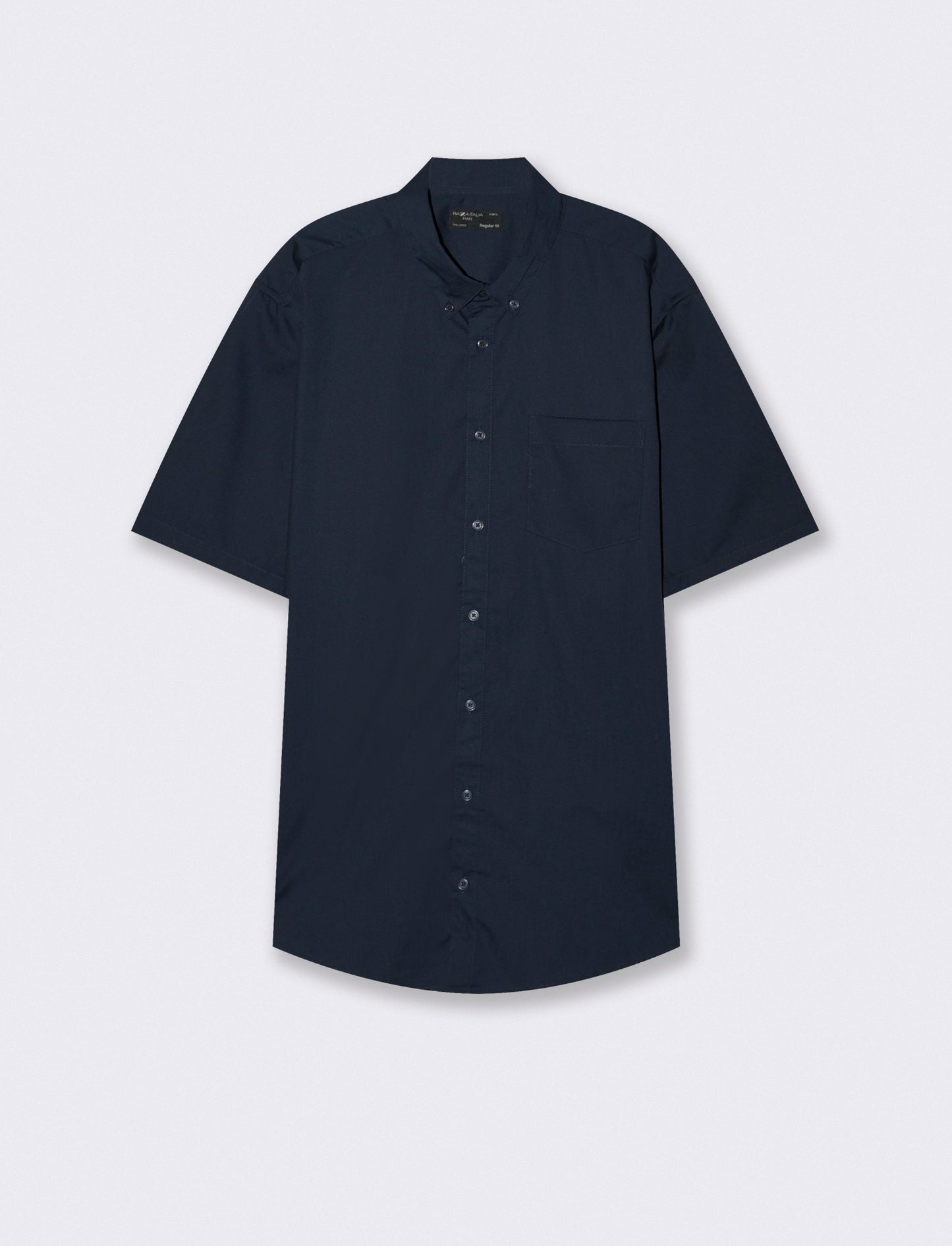 Camicia Regular Fit Easy Iron Botton Down - Blu