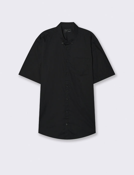 Camicia Regular Fit Easy Iron Botton Down - Nero