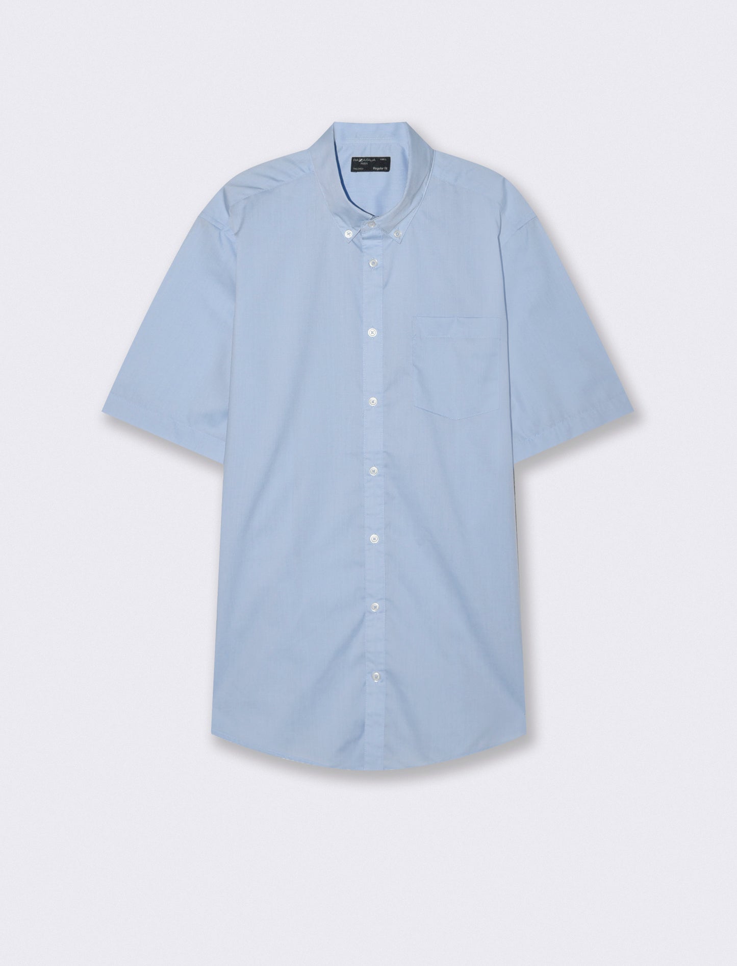 Camicia Regular Fit Easy Iron Botton Down - Celeste