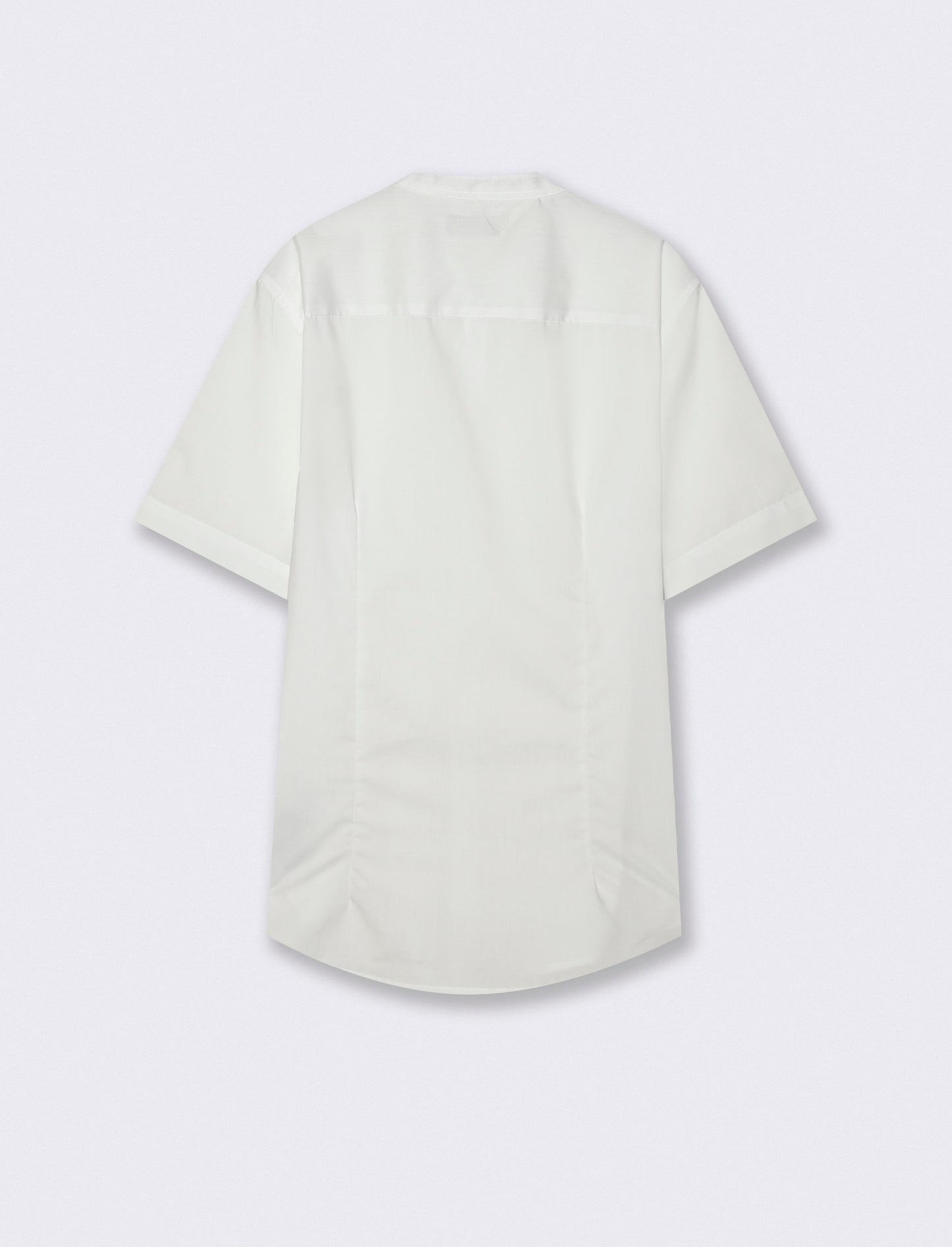 Camicia Regular Fit Easy Iron Collo Coreano - Bianco