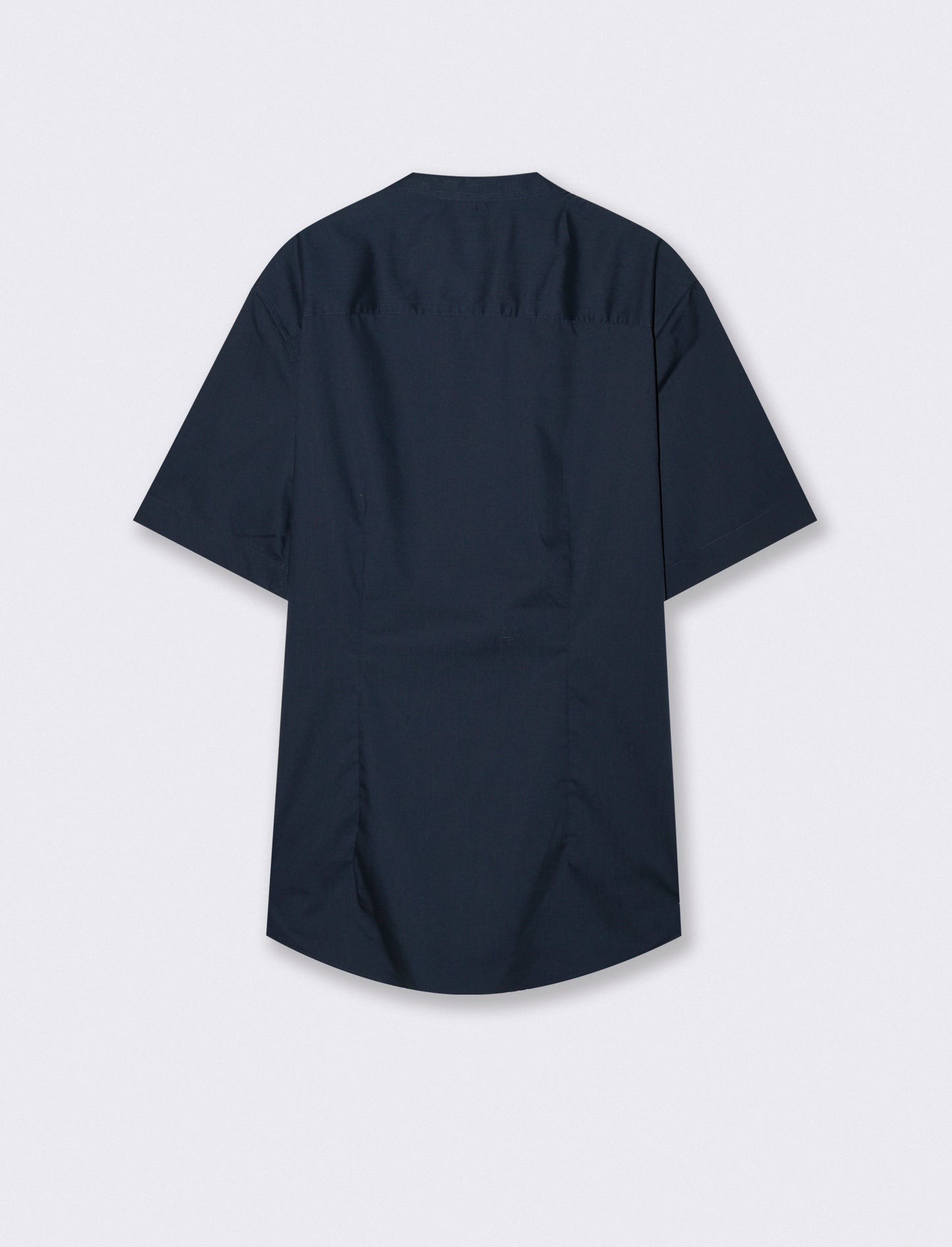 Camicia Regular Fit Easy Iron Collo Coreano - Blu