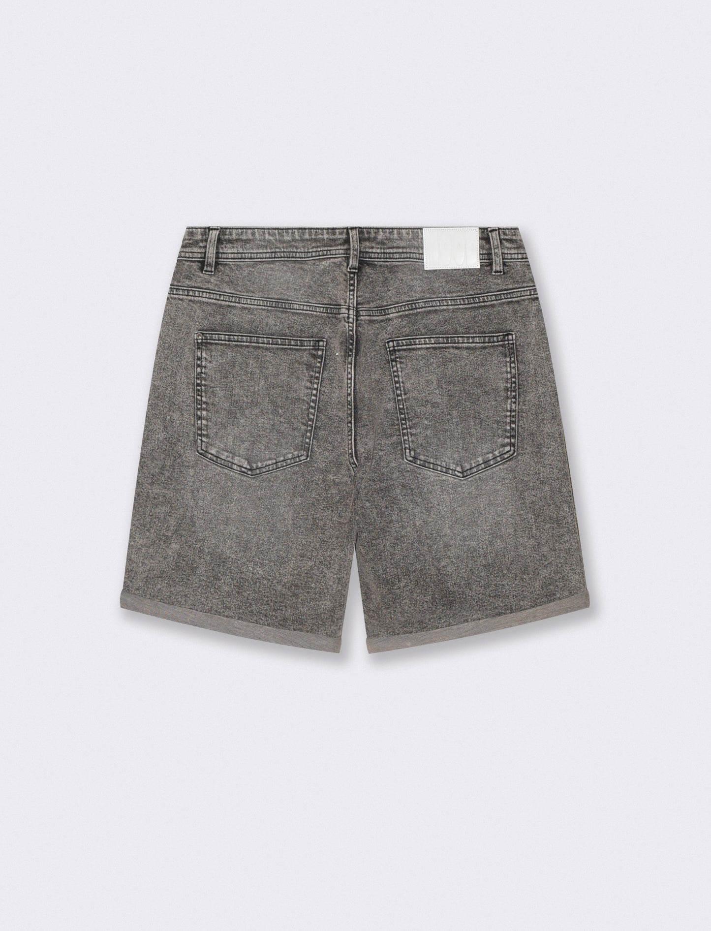 BERMUDA JEANS REGULAR FIT: - Grigio