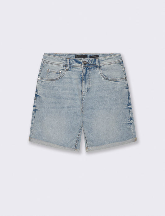 Bermuda Jeans Regular Fit in 5 Colori - Denim chiaro