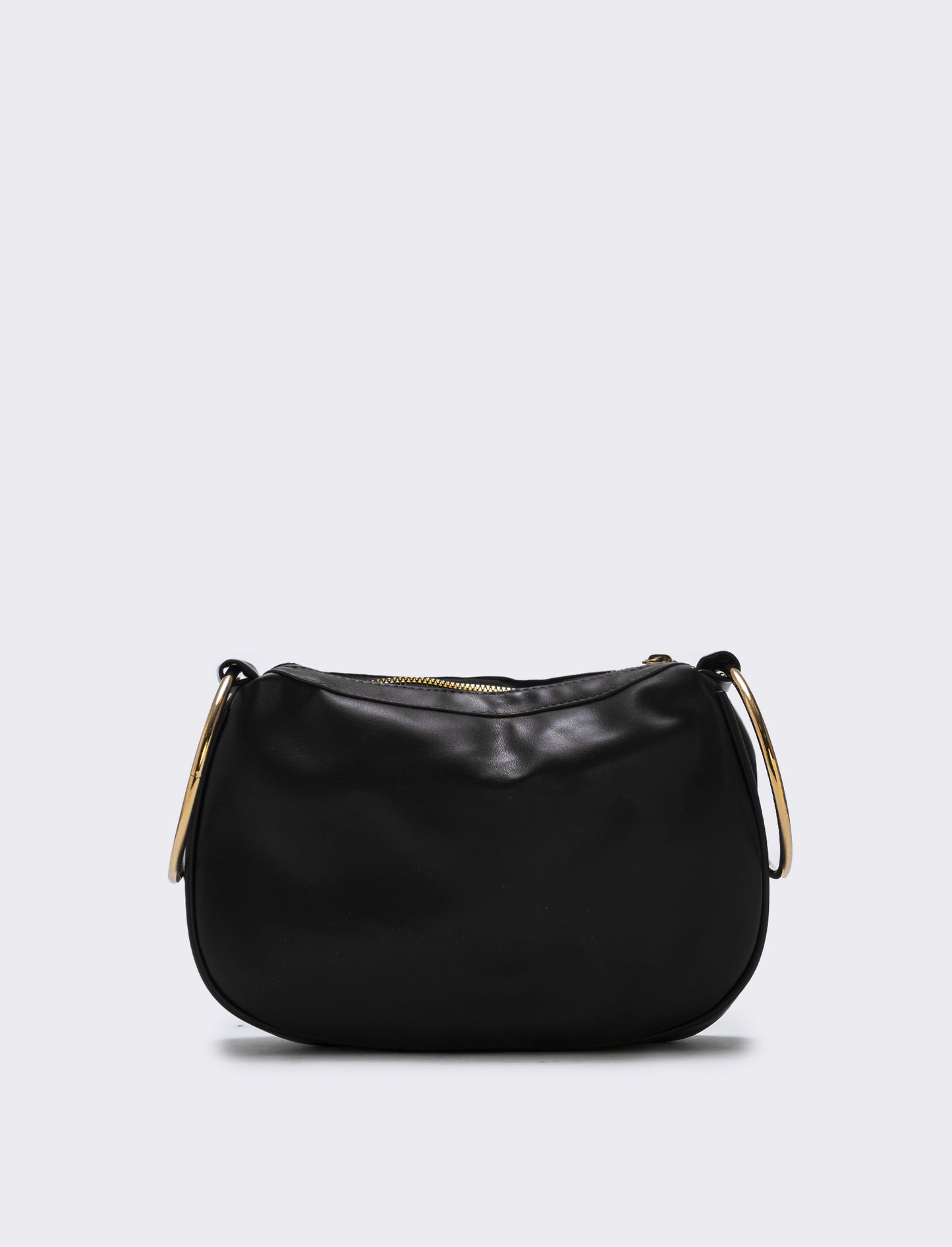 Borsa con manici in metallo - Nero