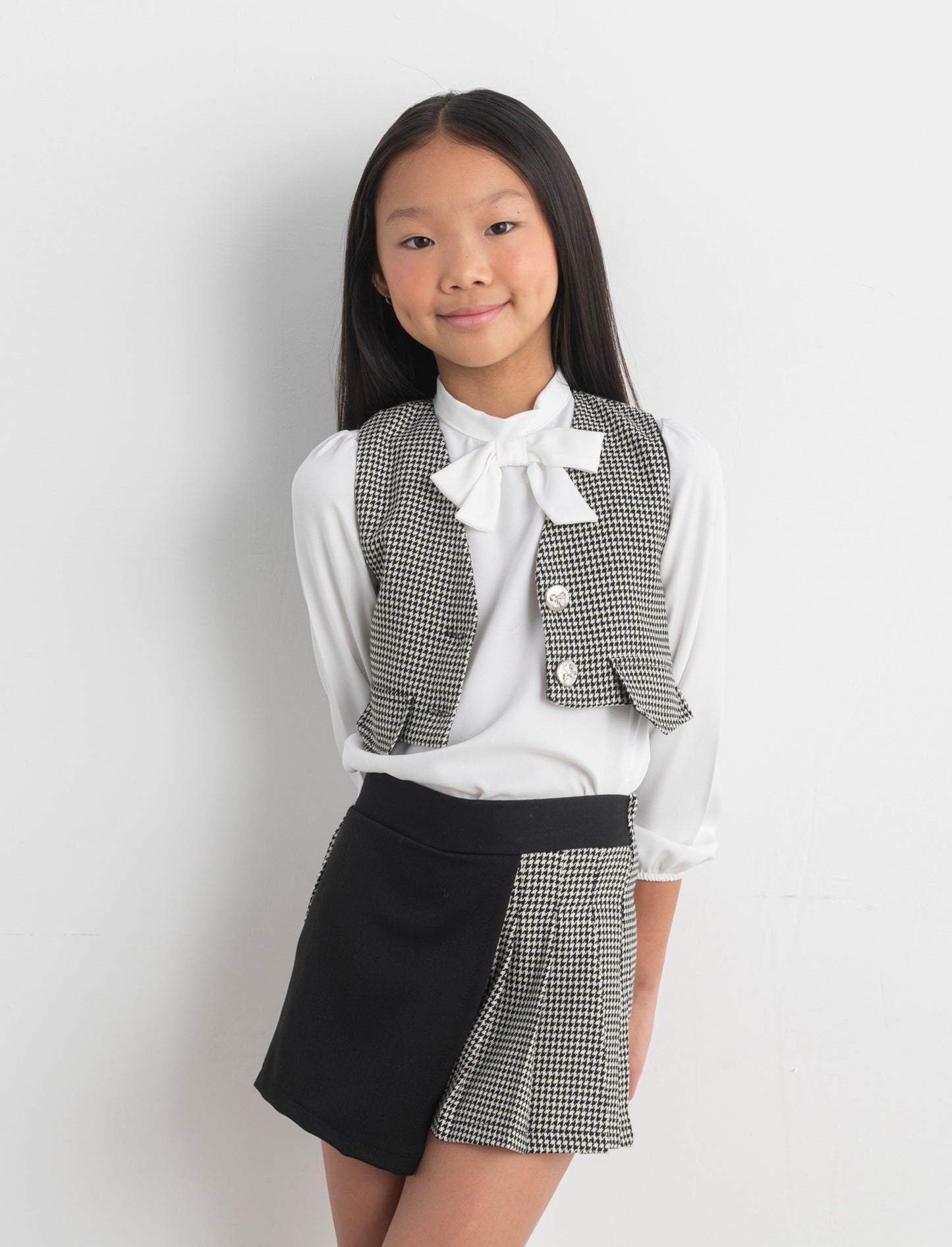 Gilet in pied de poule. - Fantasia