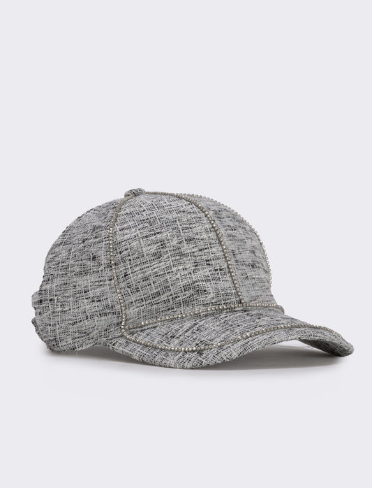 Cappello baseball con strass - Nero