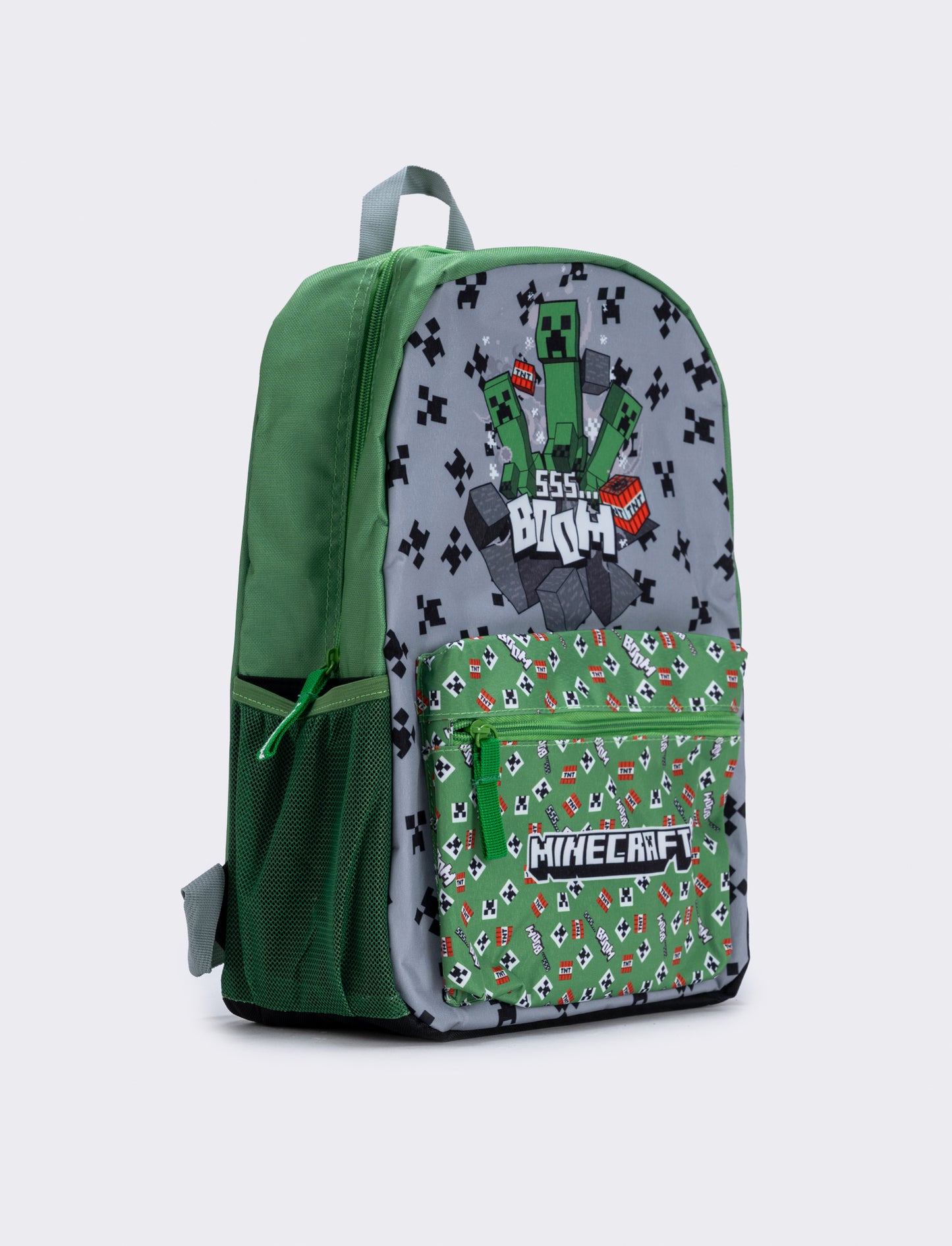 Zaino minecraft con tasca - Verde