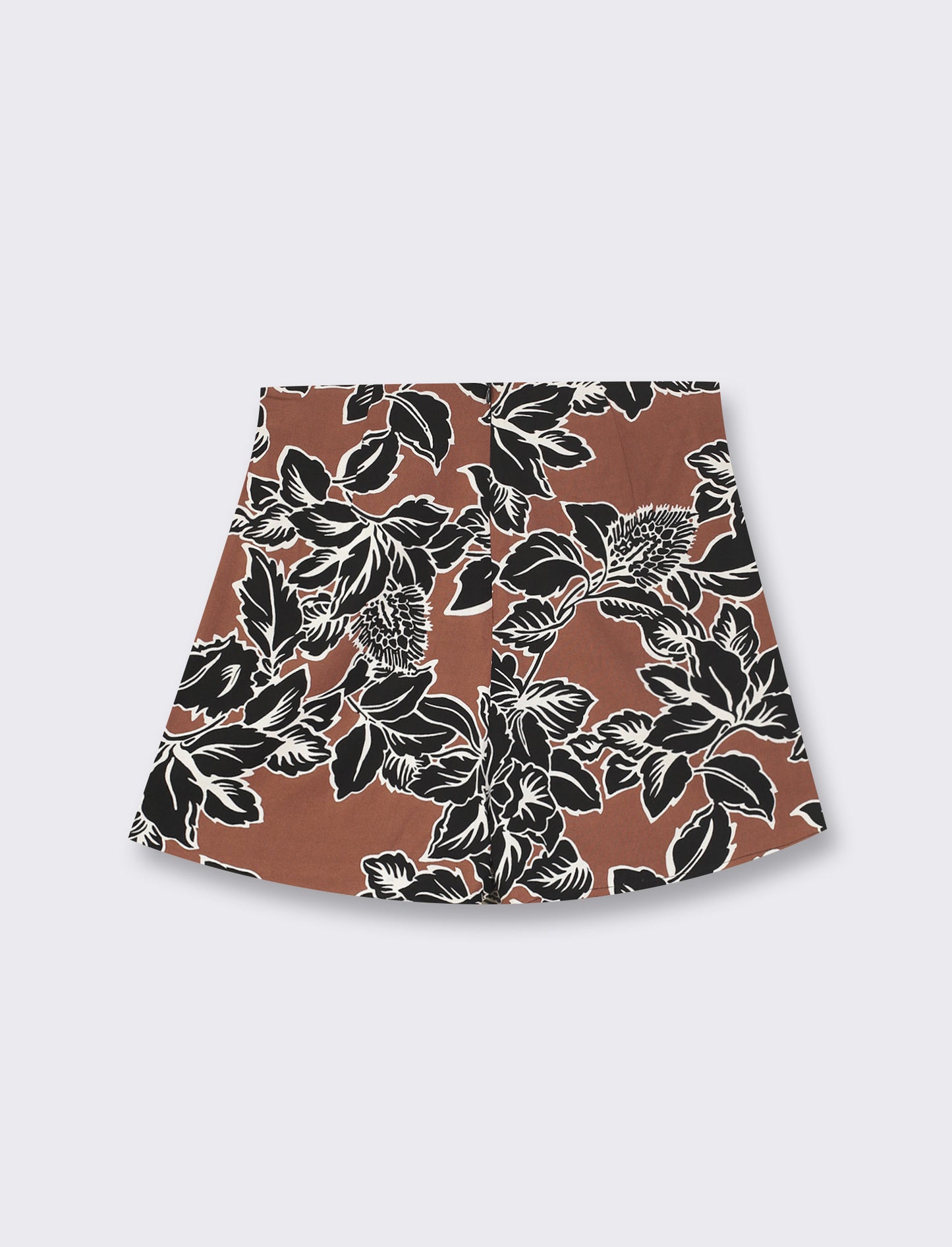 Short in viscosa stampata con dettaglio pannello e nodo sul davanti - var 1
