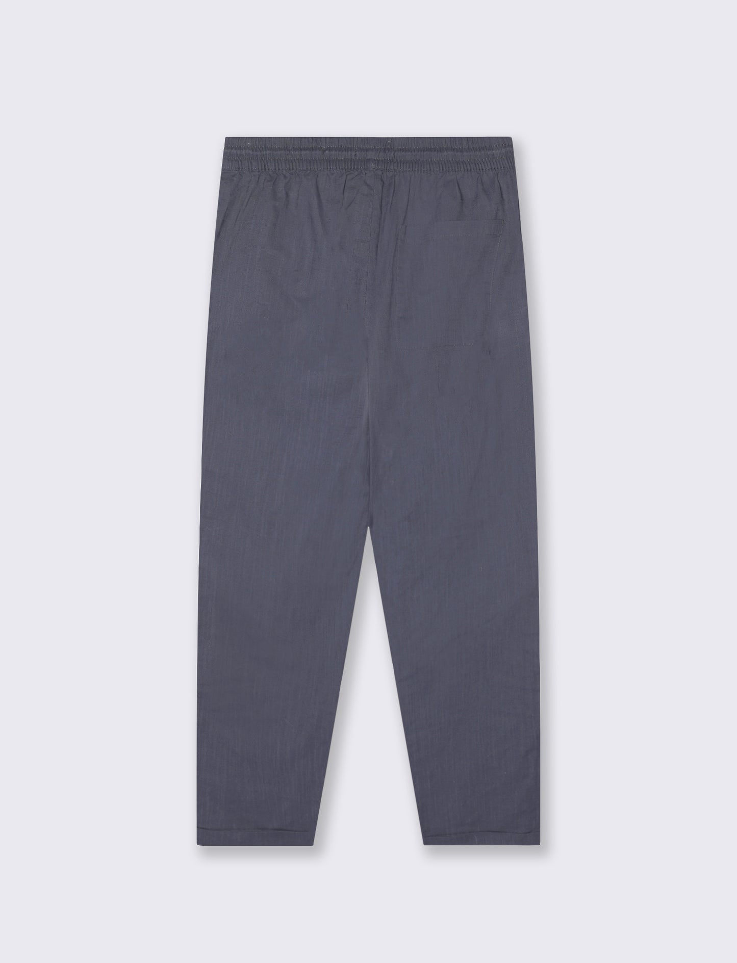 Cotton Slub Jogger Chino Pants - Blue