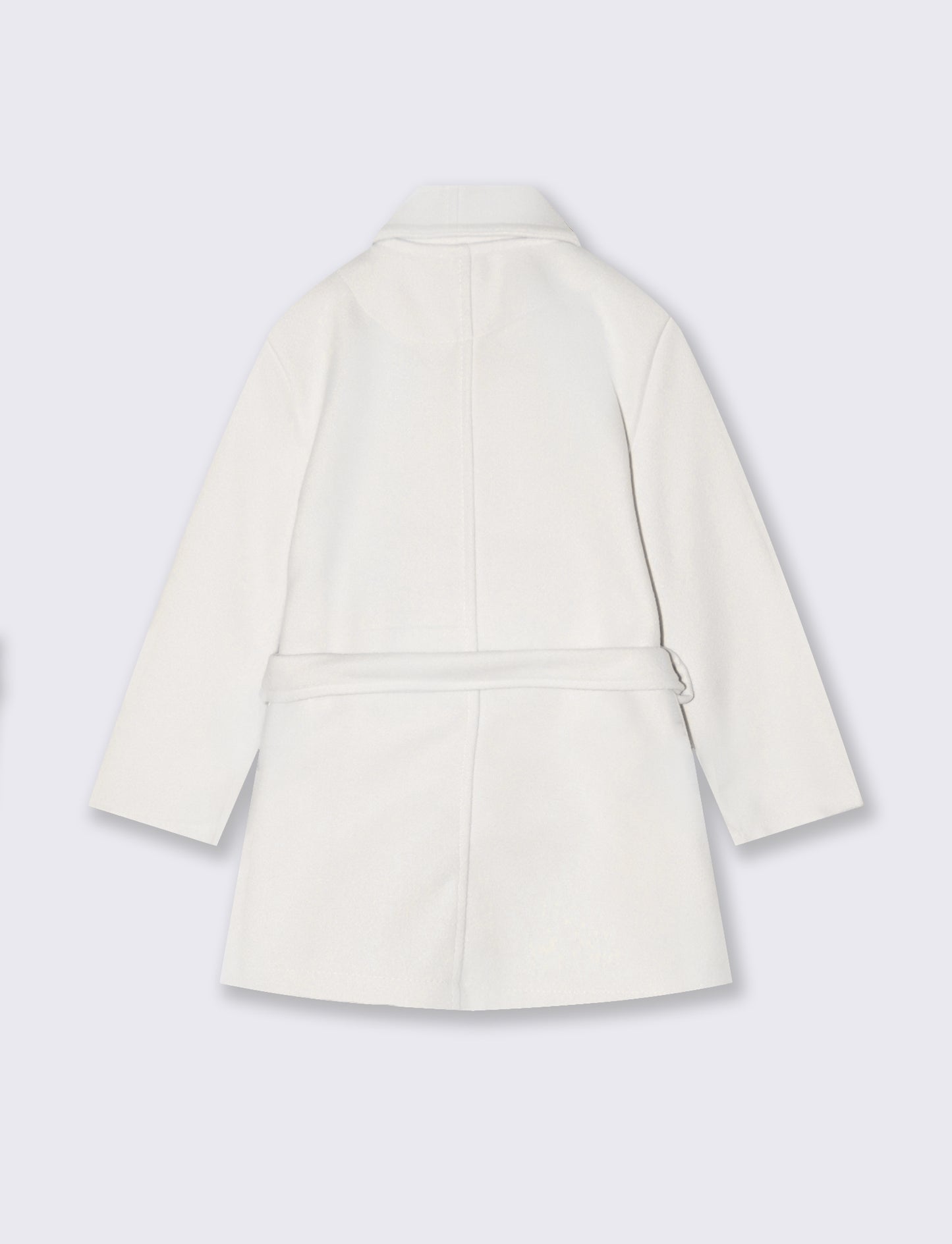 Cappotto in panno - Bianco panna