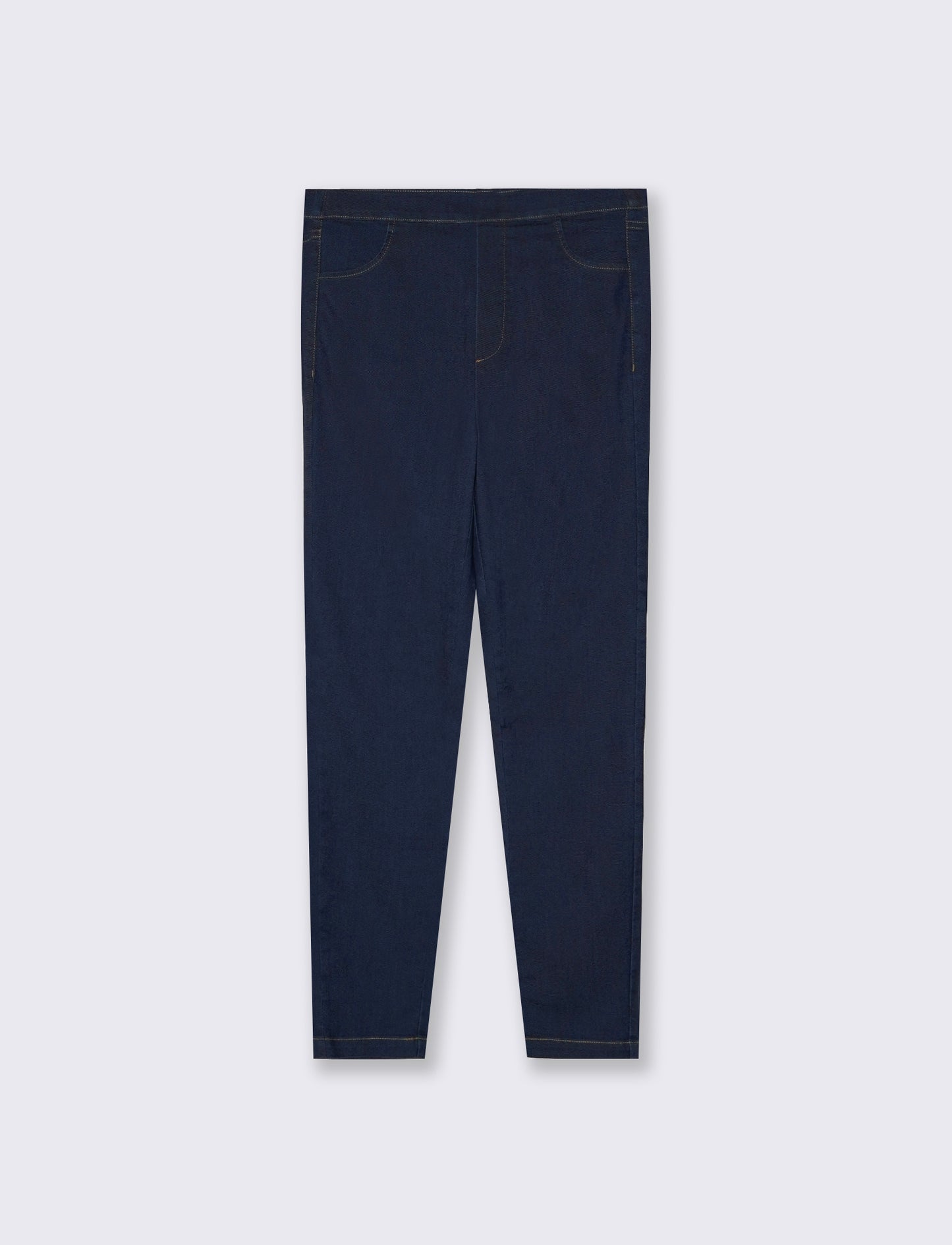 Jeggings with elastic and back pockets - Blue
