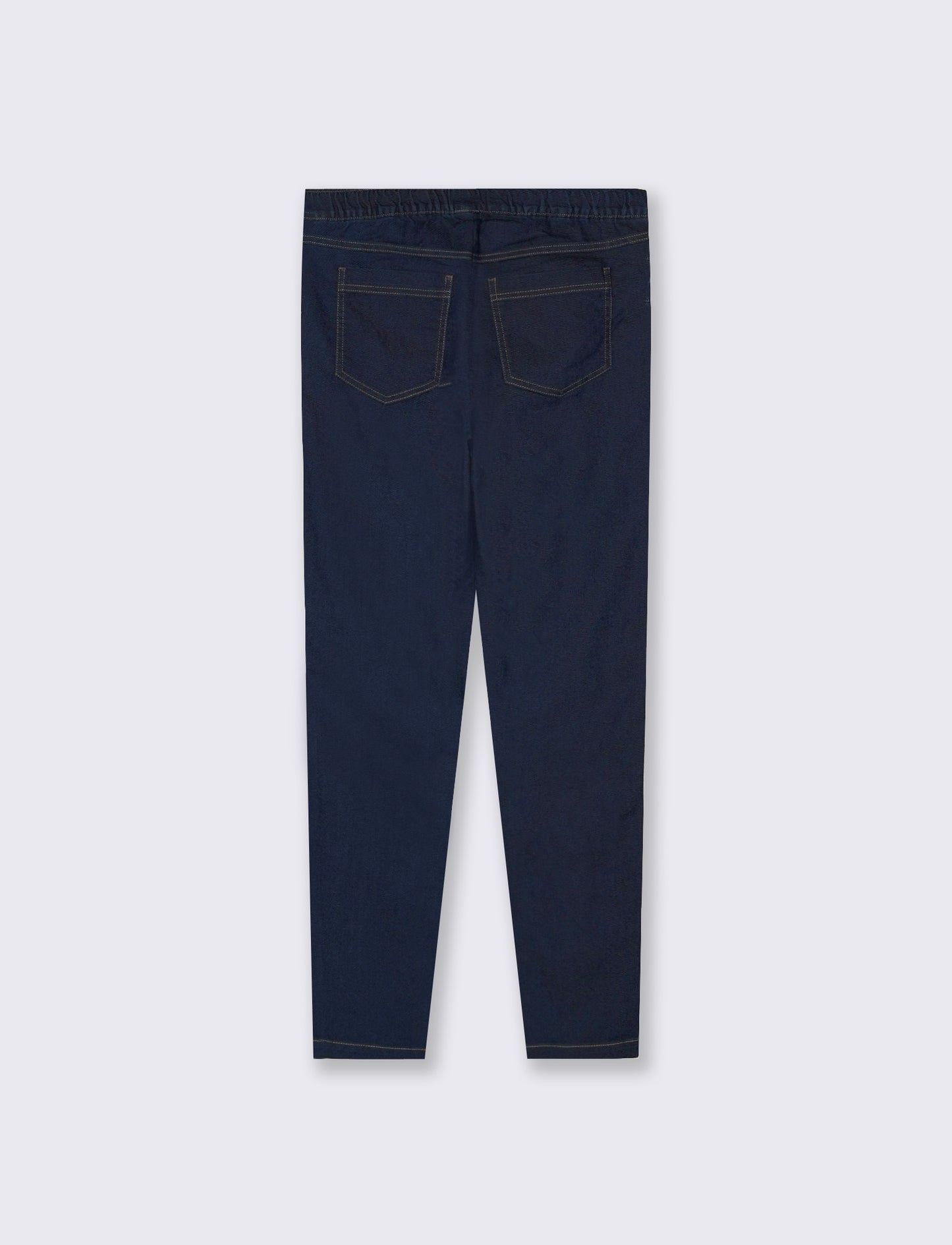 Jeggings with elastic and back pockets - Blue