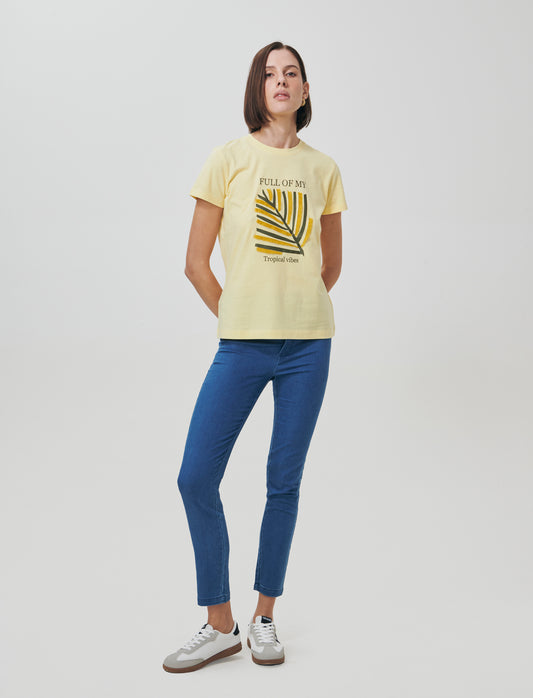 Jeggings with elastic and back pockets - Blue