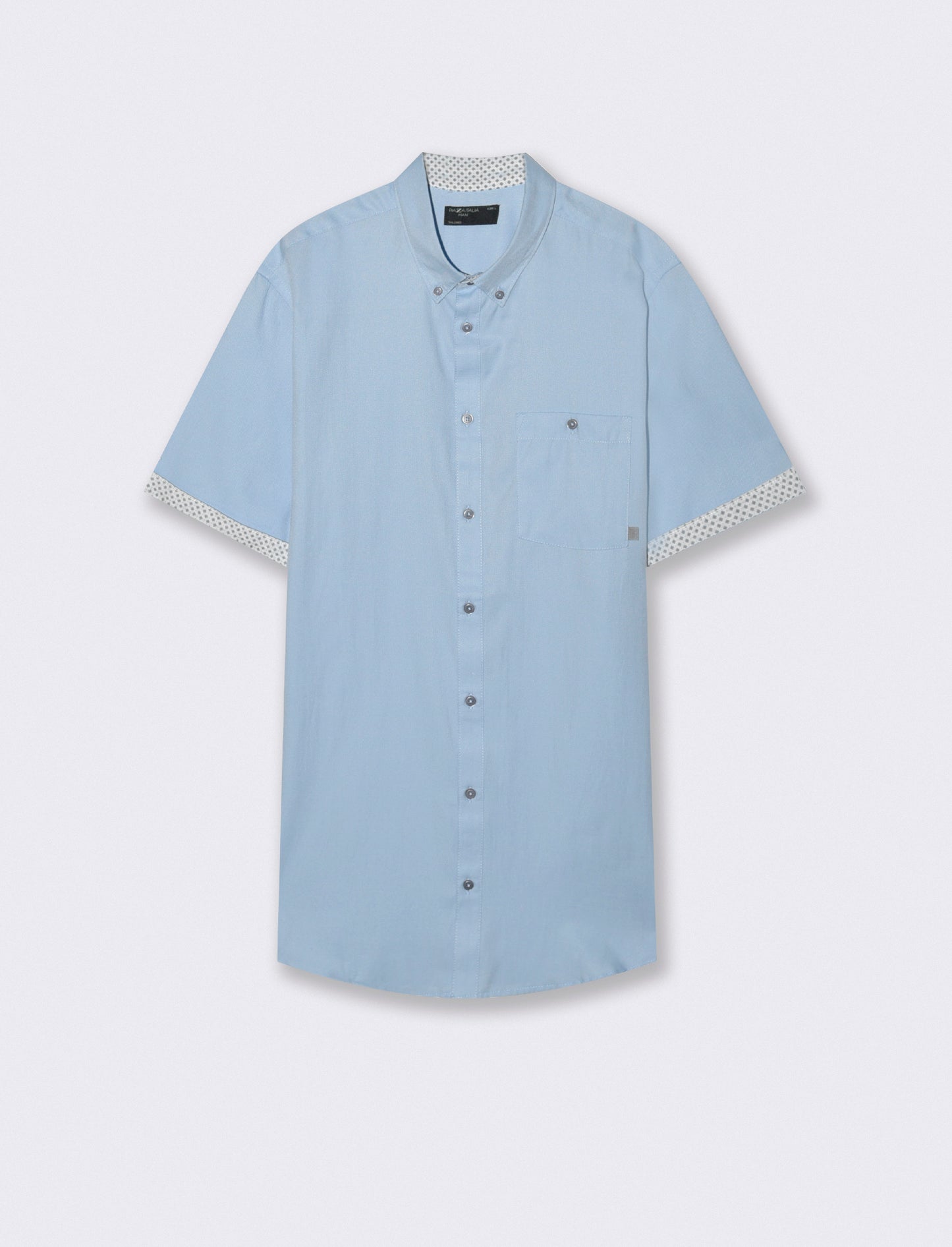 Oxford Regular Fit Shirt with Pocket - Sky blue