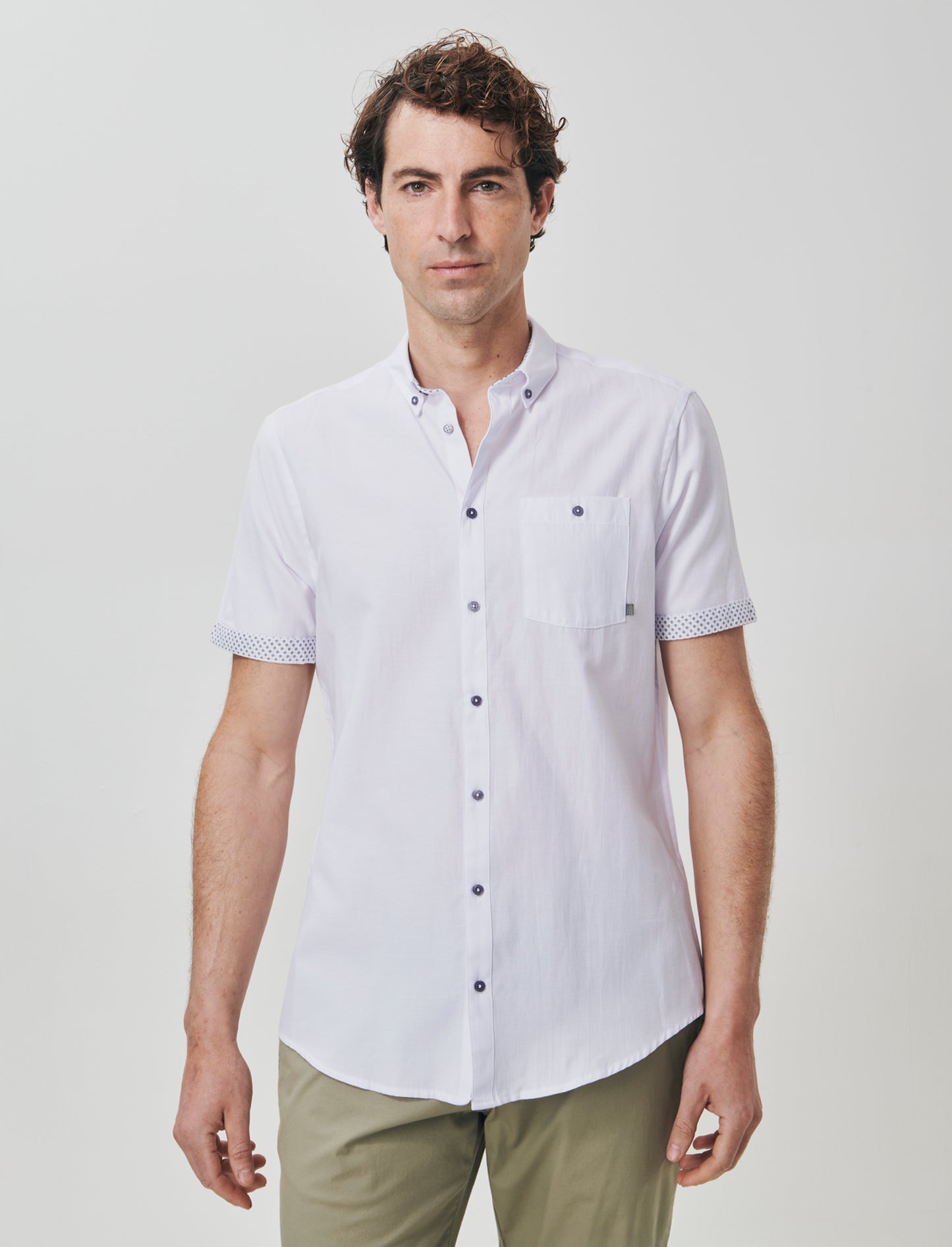 Oxford Regular Fit Shirt with Pocket - White
