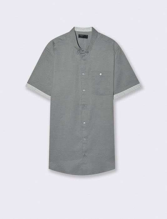 Camicia Oxford Regular Fit con taschino - Blu