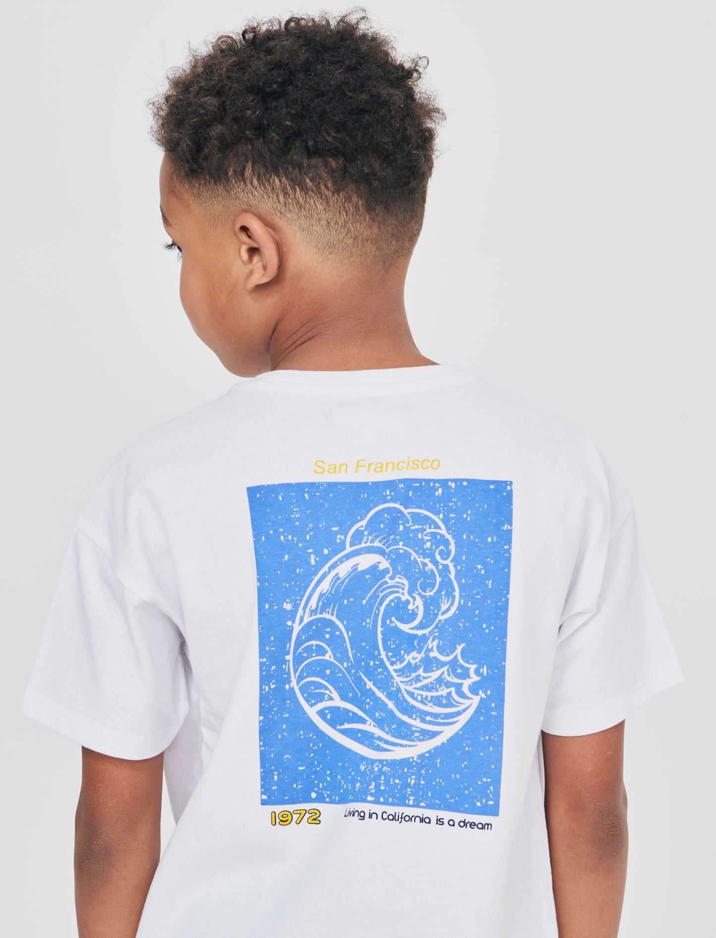 Summer loose fit half sleeve T-shirt - White