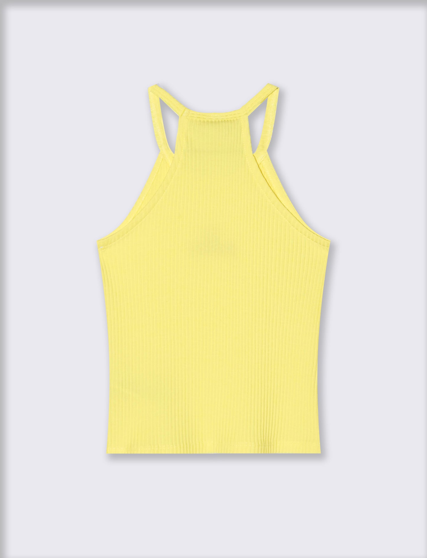 Cotton shorts with elastic waistband - Yellow
