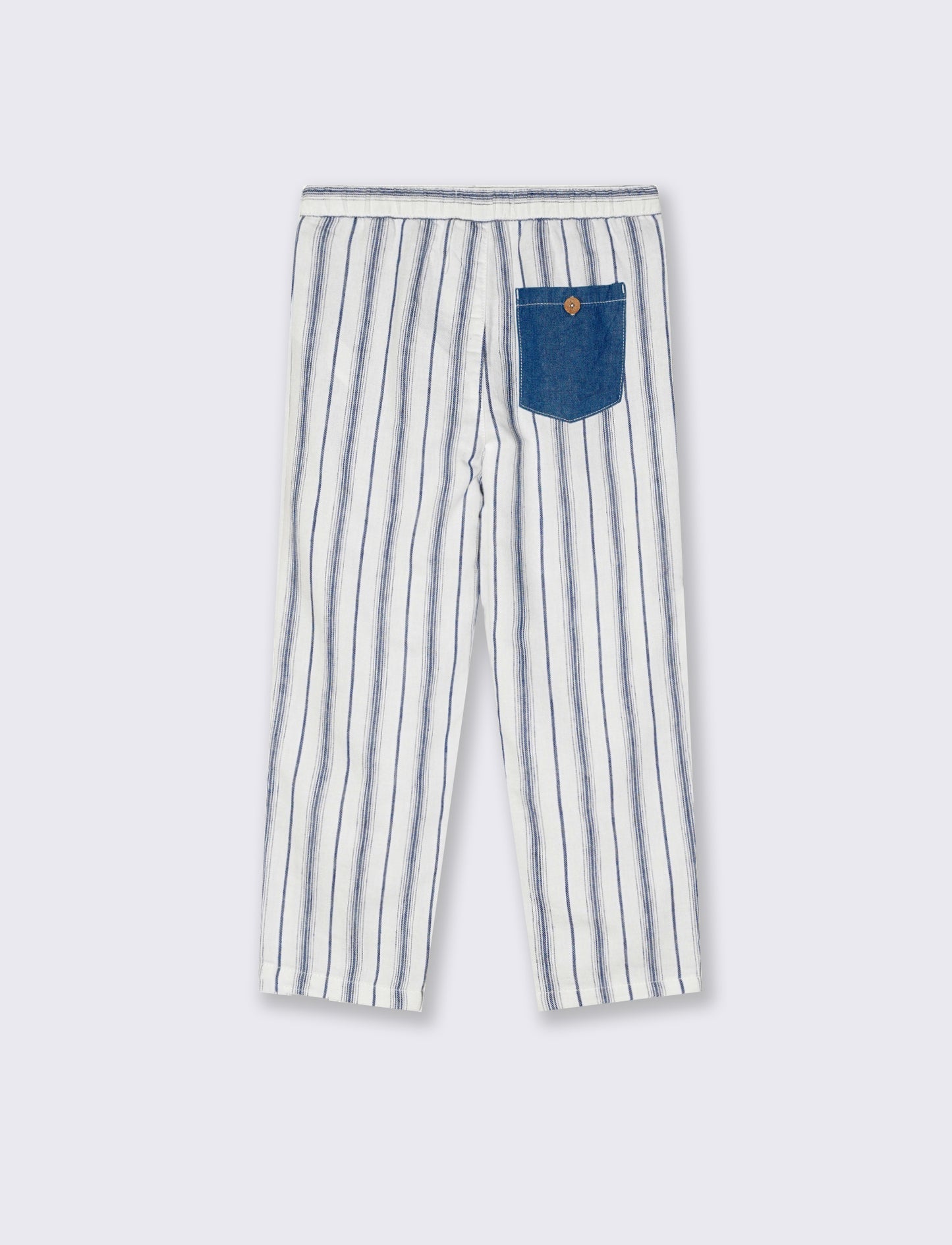 Pantalone a righe con coulisse regolabile - Righe