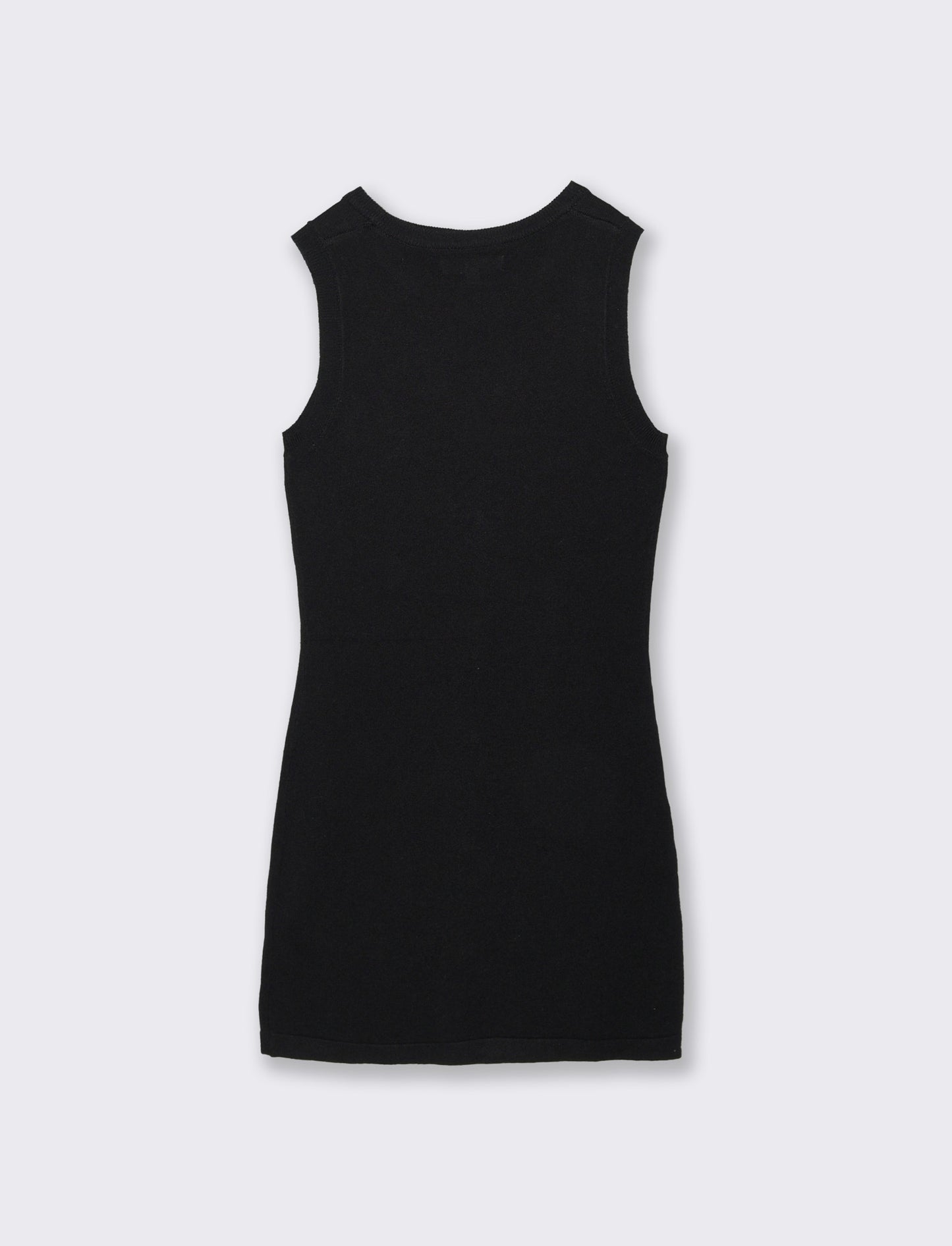 Abito in maglia con bottoni eleganti - Nero