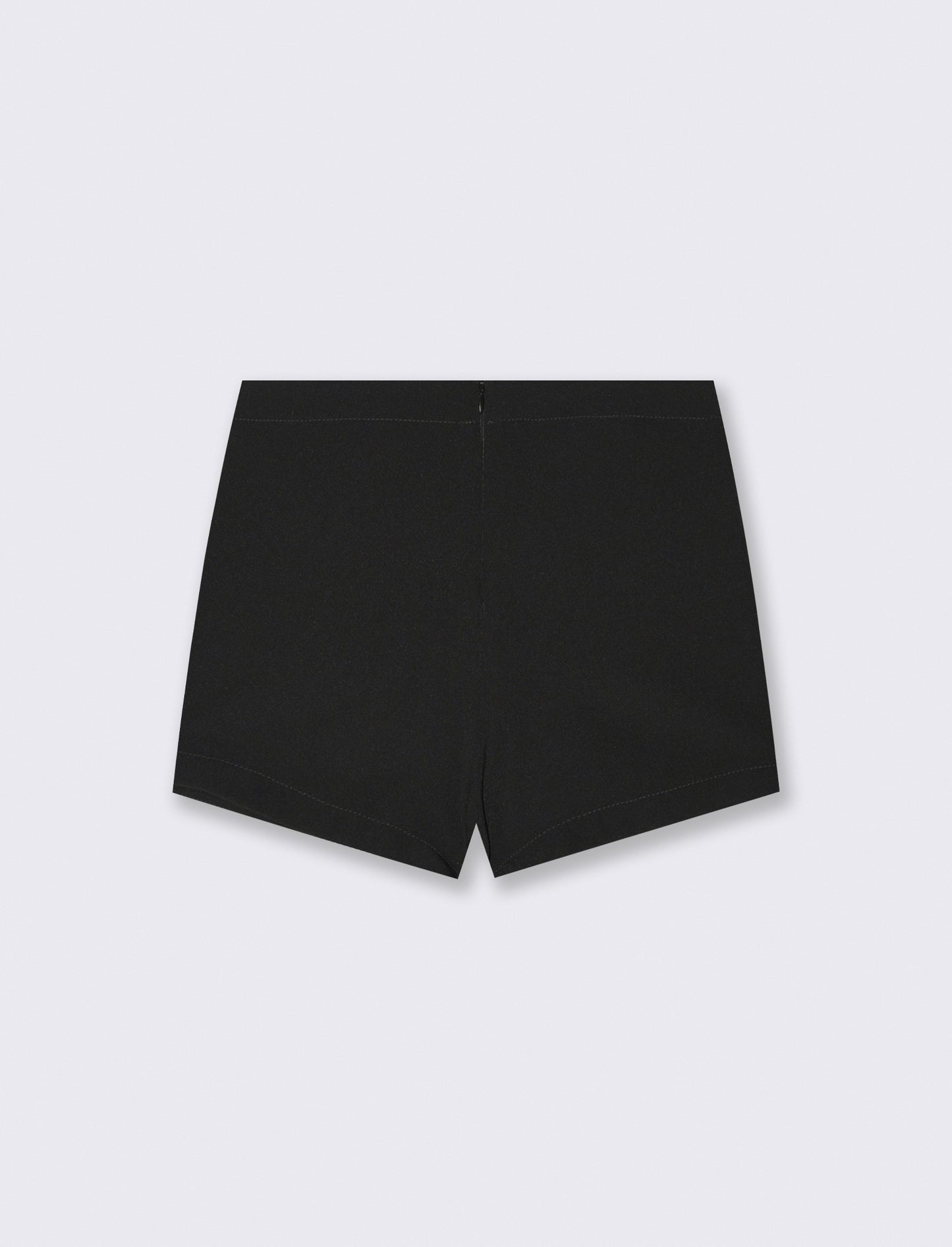 Elegant shorts with jewel buttons and panels - Black