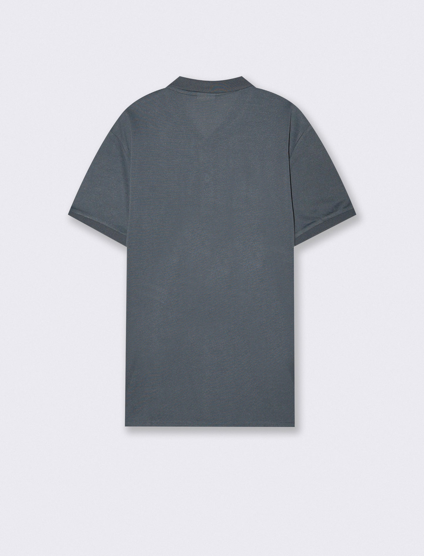 Basic polo with pocket and short sleeves - Blue