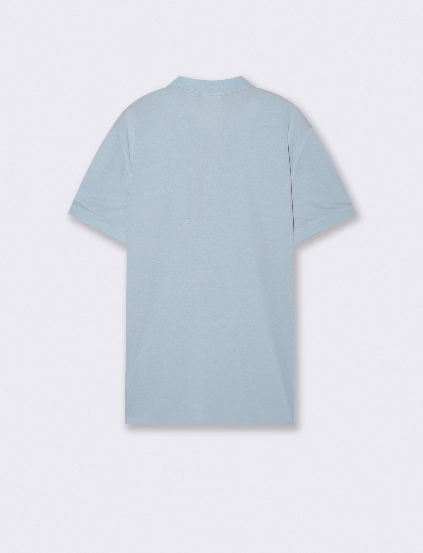 Basic polo with pocket and short sleeves - Sky blue