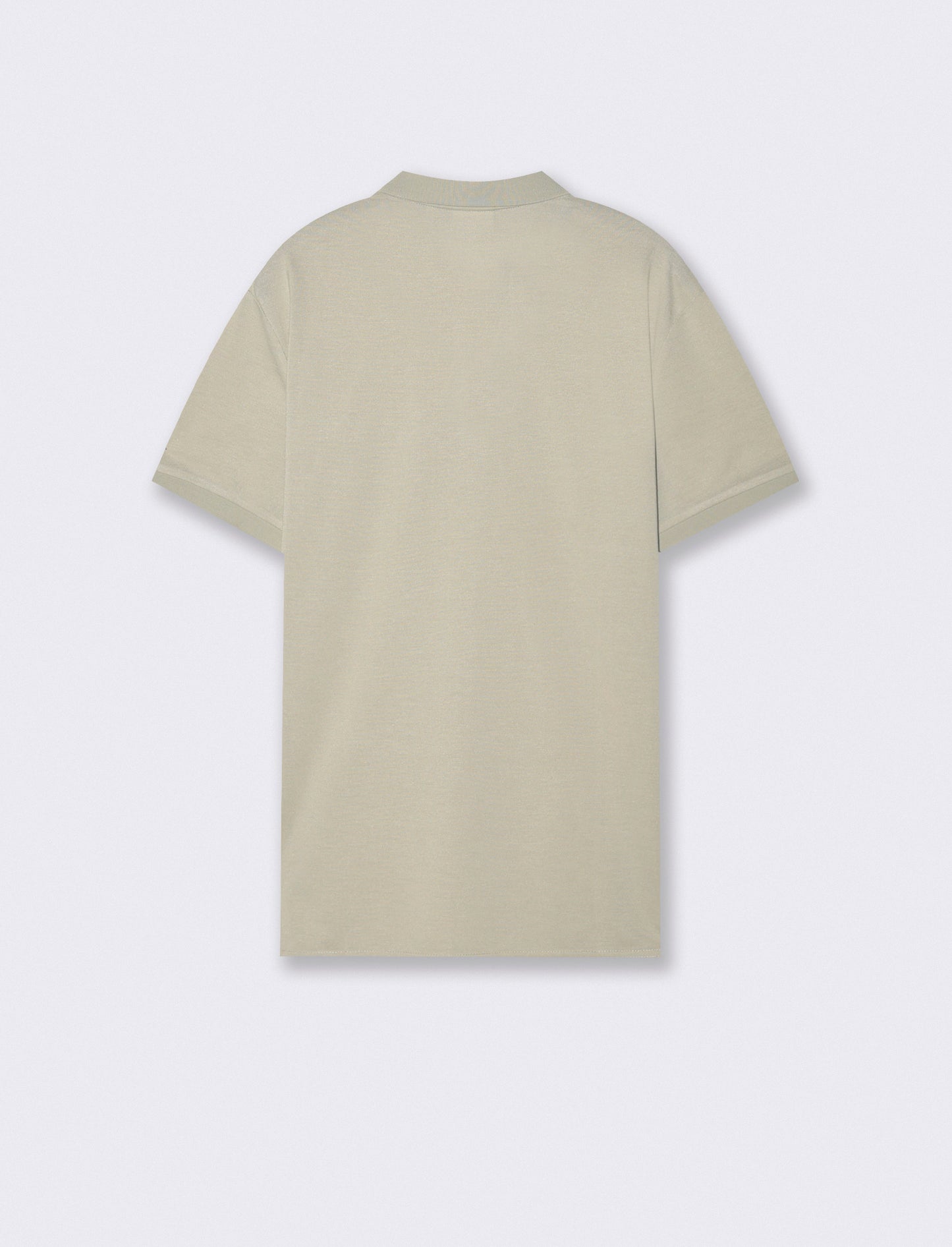 Polo basica con taschino e maniche corte - Grigio ghiaccio