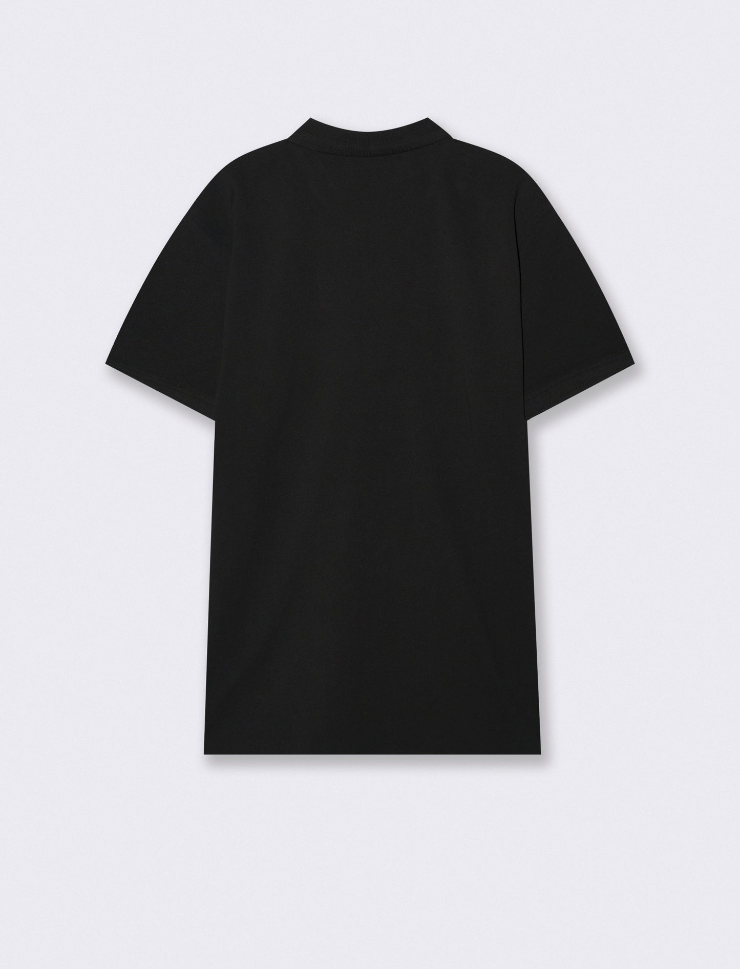 Polo Basica Regular Fit in Piquet - Nero