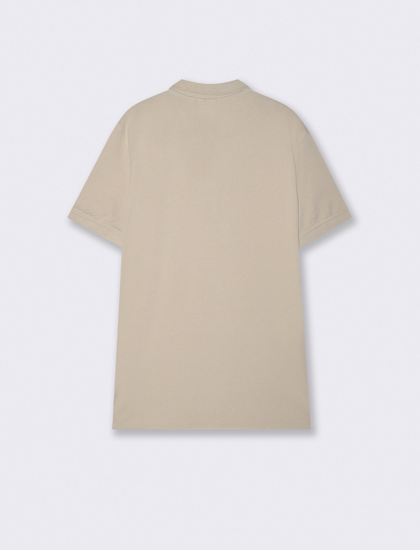 Polo Basica Regular Fit in Piquet - Sabbia