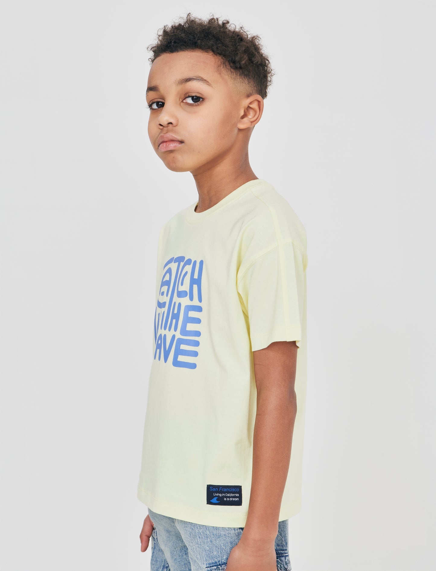 T-shirt Loose mezza manica estiva - Giallo