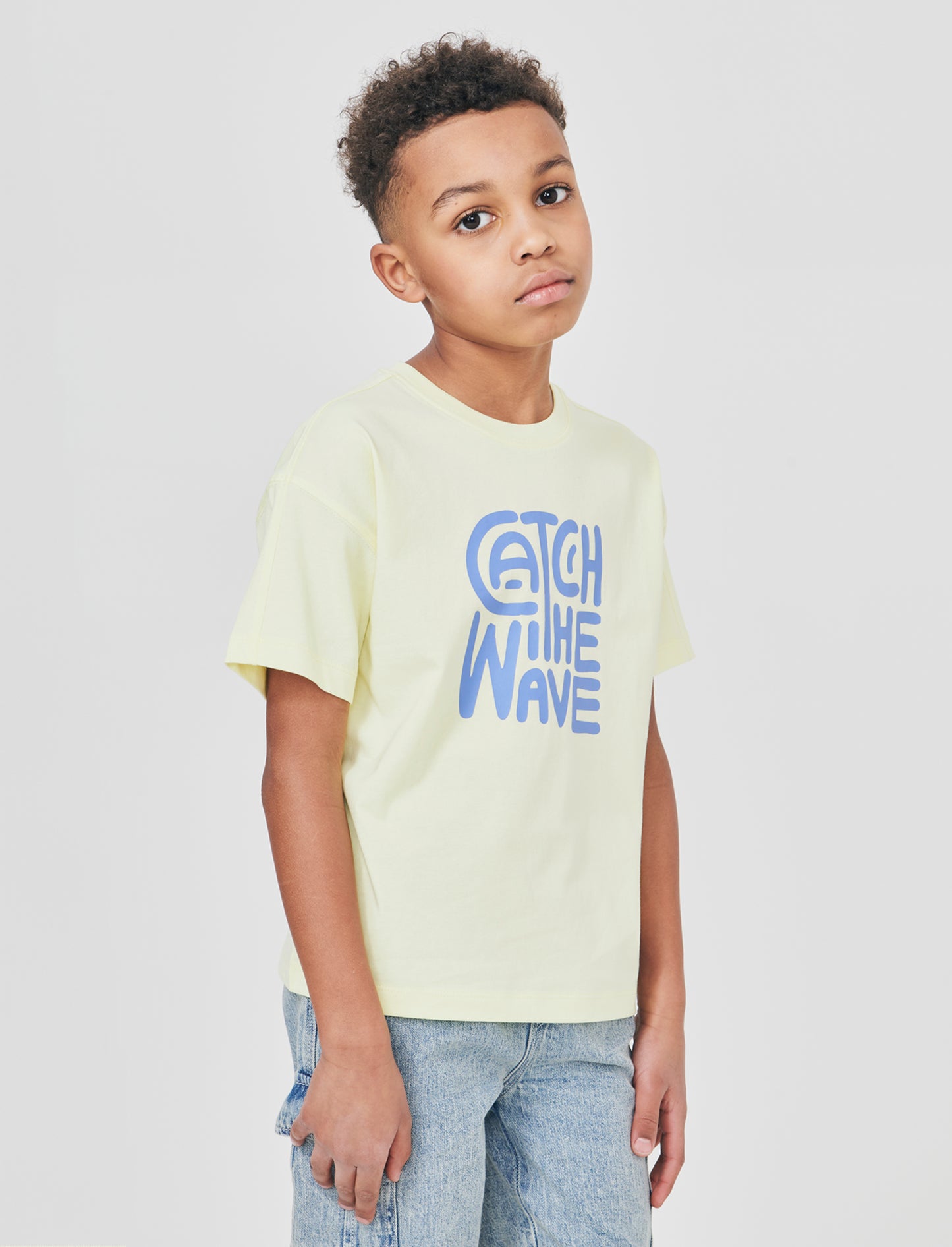 T-shirt Loose mezza manica estiva - Giallo