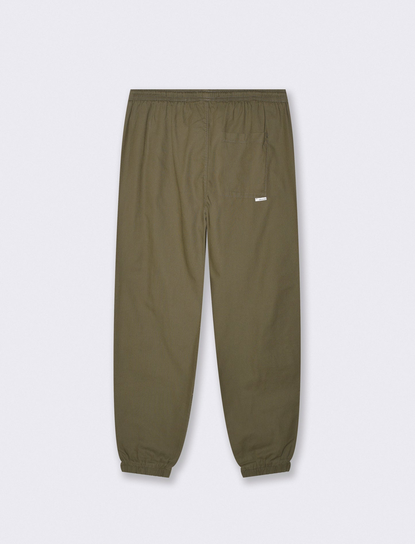 Pantaloni jogger in cotone strutturato - Verde militare