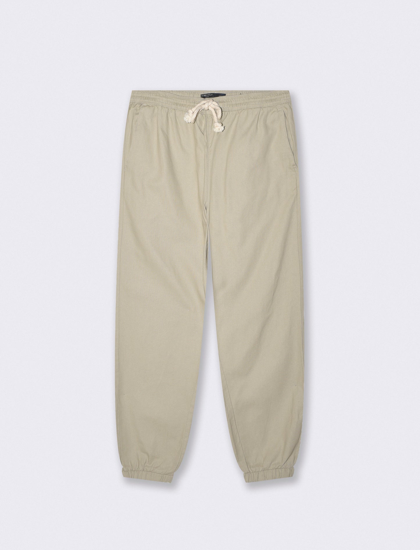 Structured cotton jogger pants - Grey