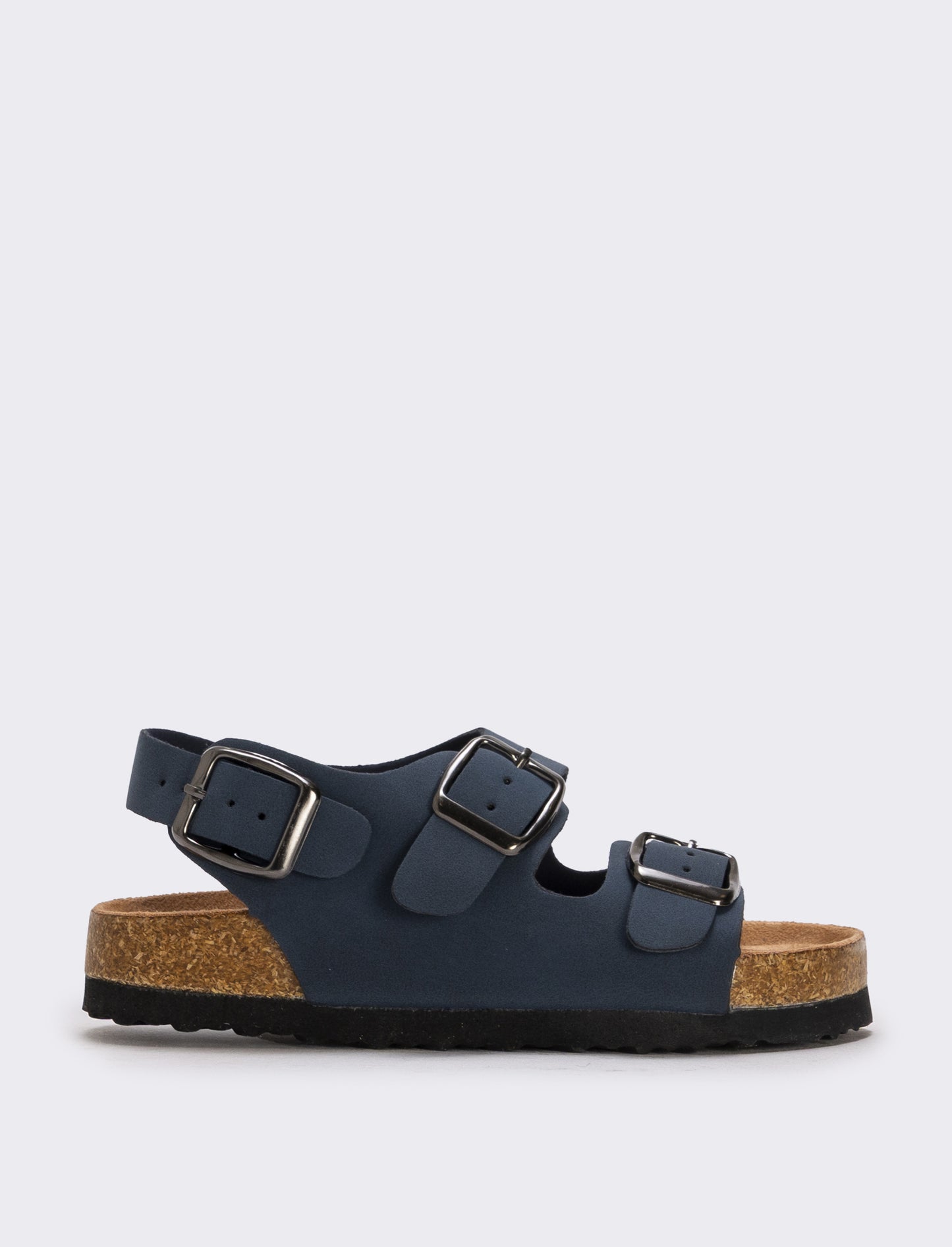 Microfiber Children's Sandal with Buckles - Blue