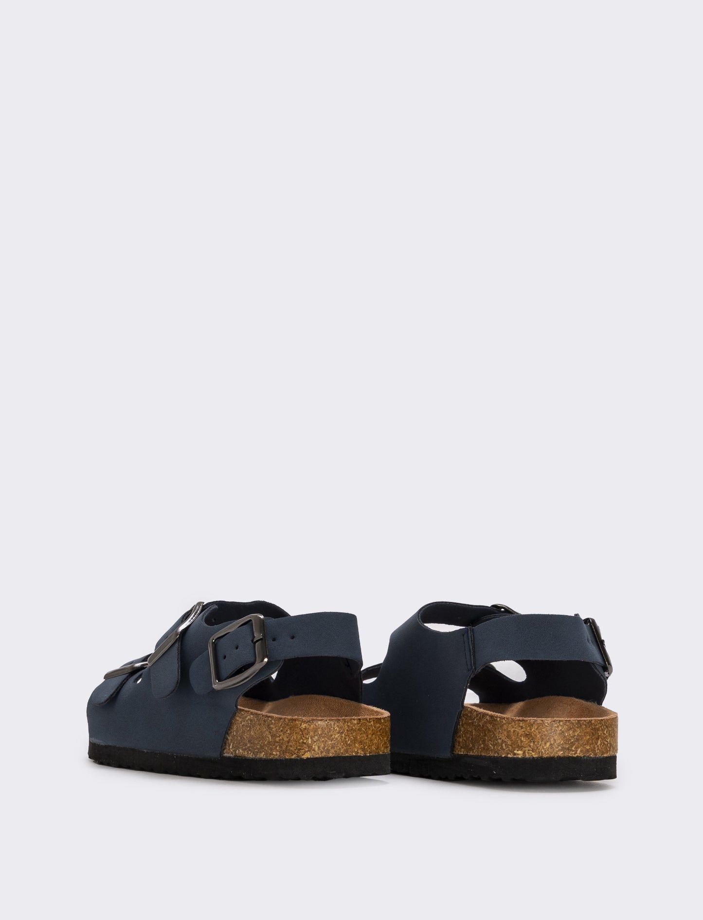 Microfiber Children's Sandal with Buckles - Blue
