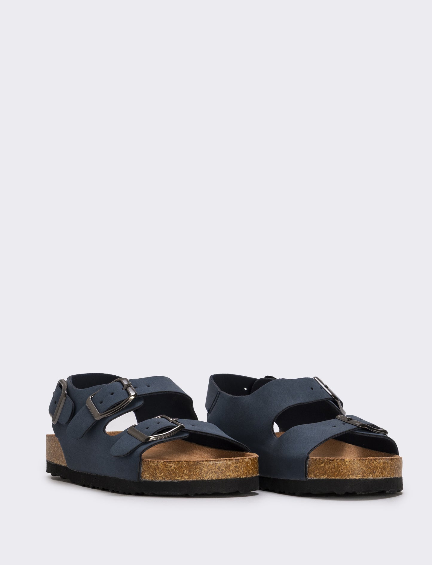 Microfiber Children's Sandal with Buckles - Blue