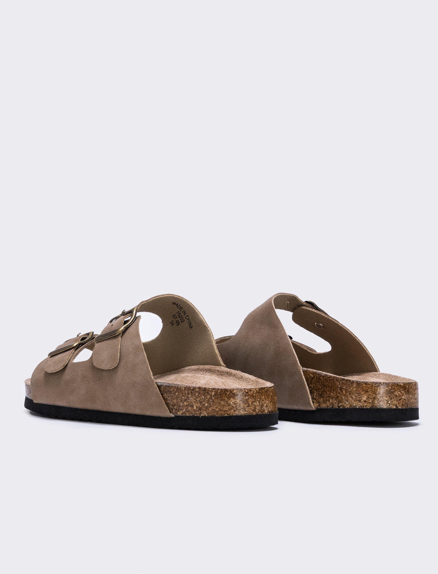 Sandalo da bambino con fibbie regolabili - Grigio tortora