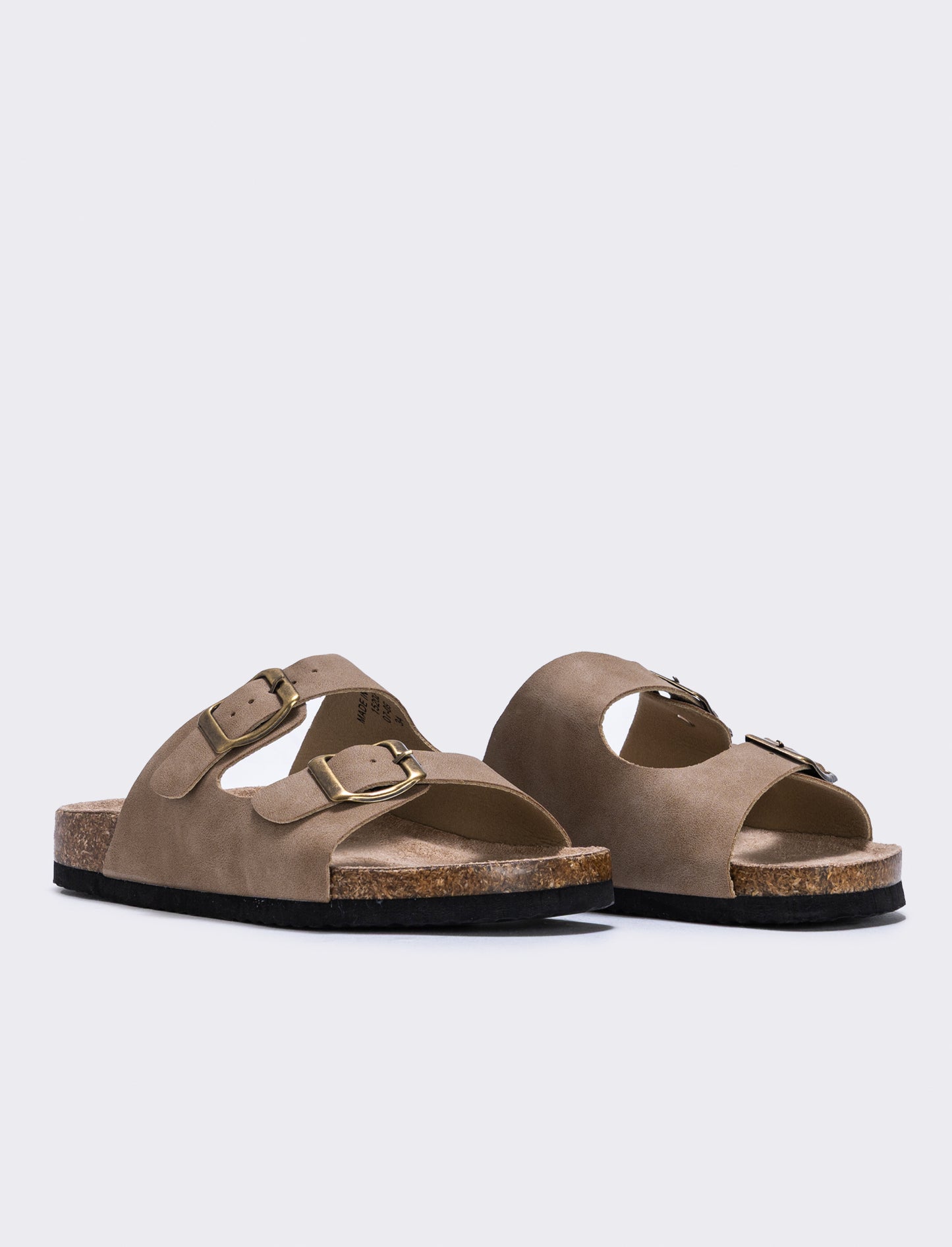 Sandalo da bambino con fibbie regolabili - Grigio tortora