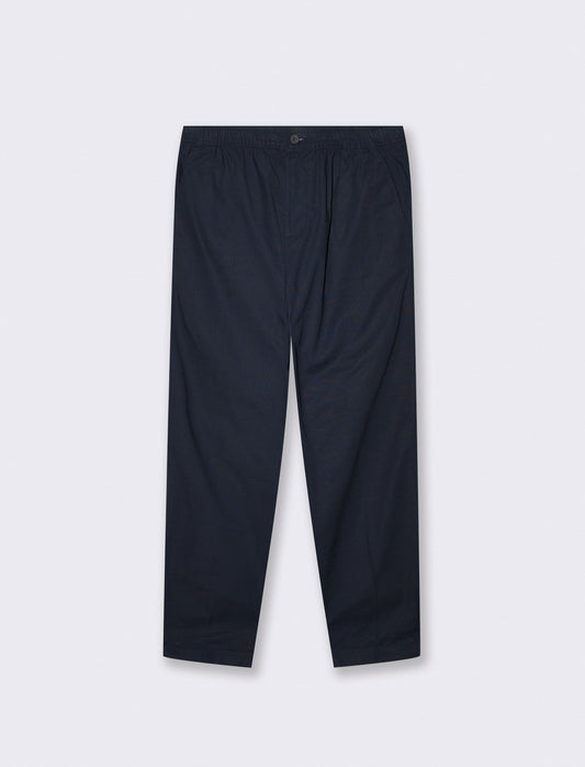 Pantaloni Jogger in Cotone Con Tasche - Blu