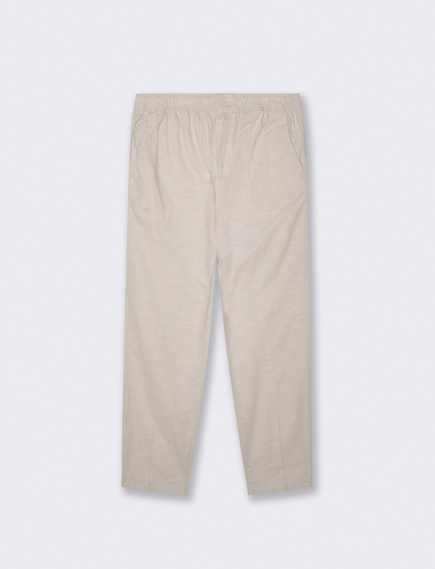 Cotton Jogger Pants with Pockets - Beige