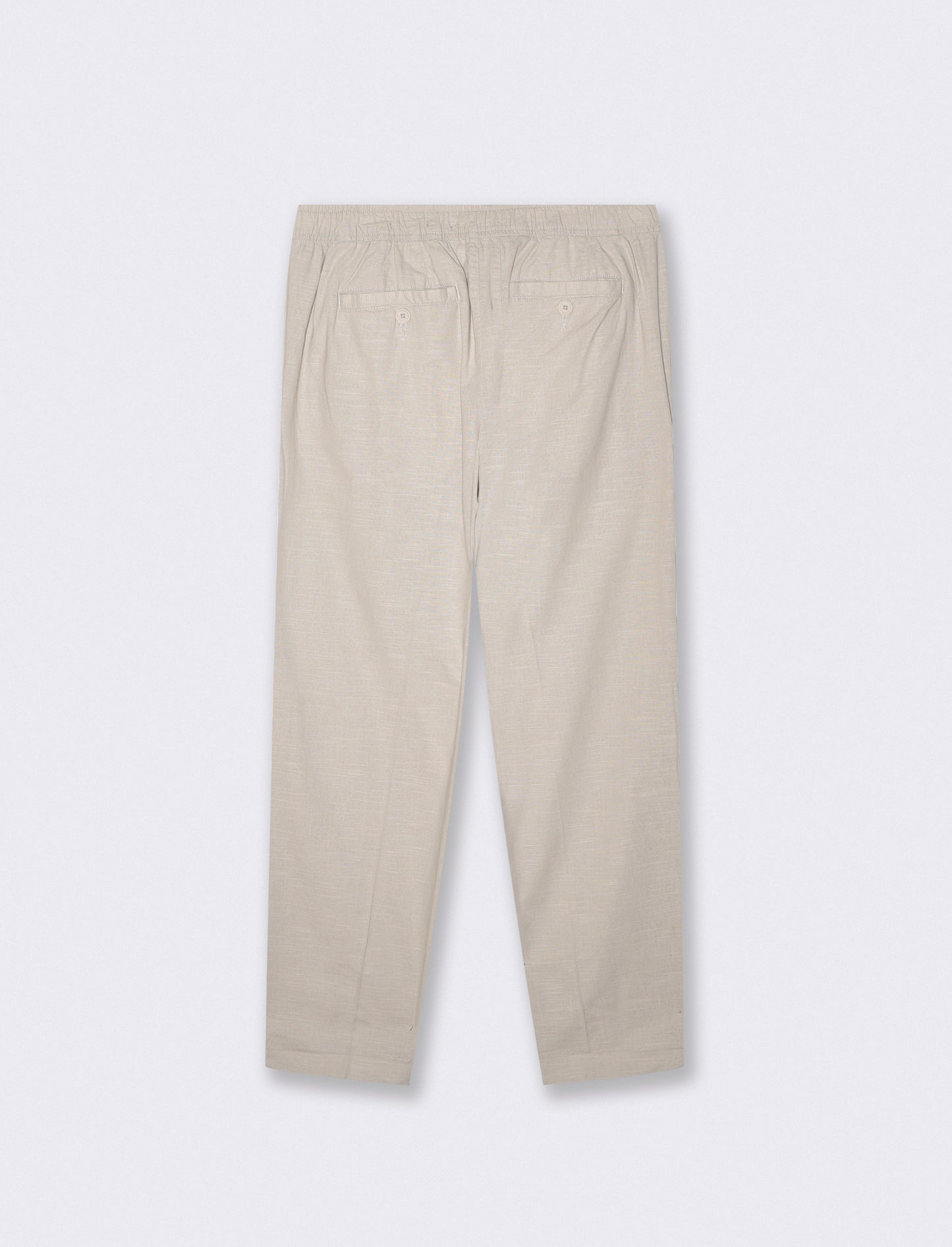 Cotton Jogger Pants with Pockets - Beige