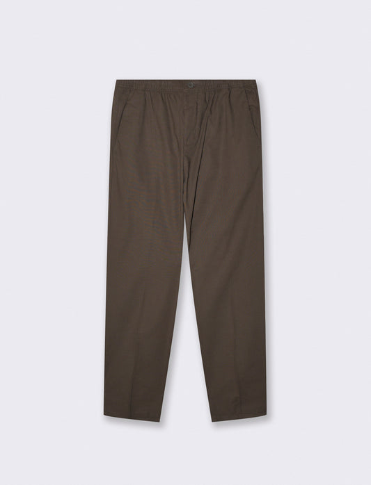 Pantaloni Jogger in Cotone Con Tasche - Moro