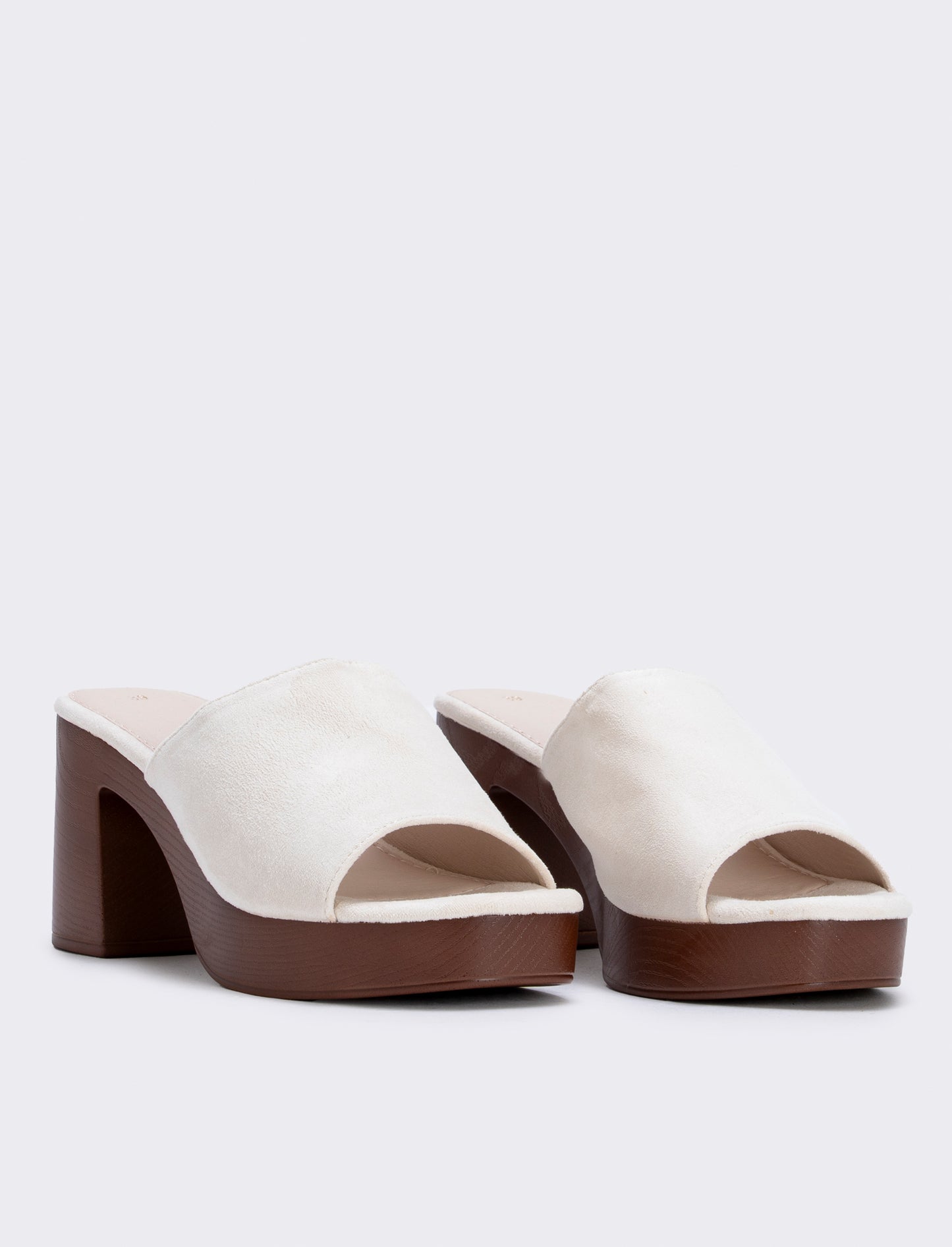 Sabot tacco alto da donna - Beige