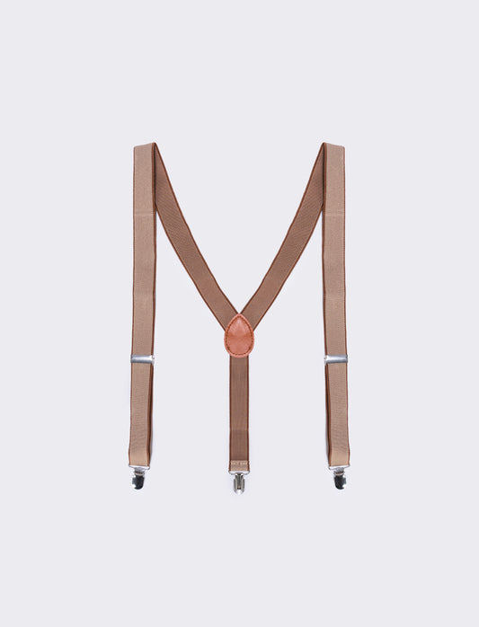 Bretelle eleganti per uomo - Beige